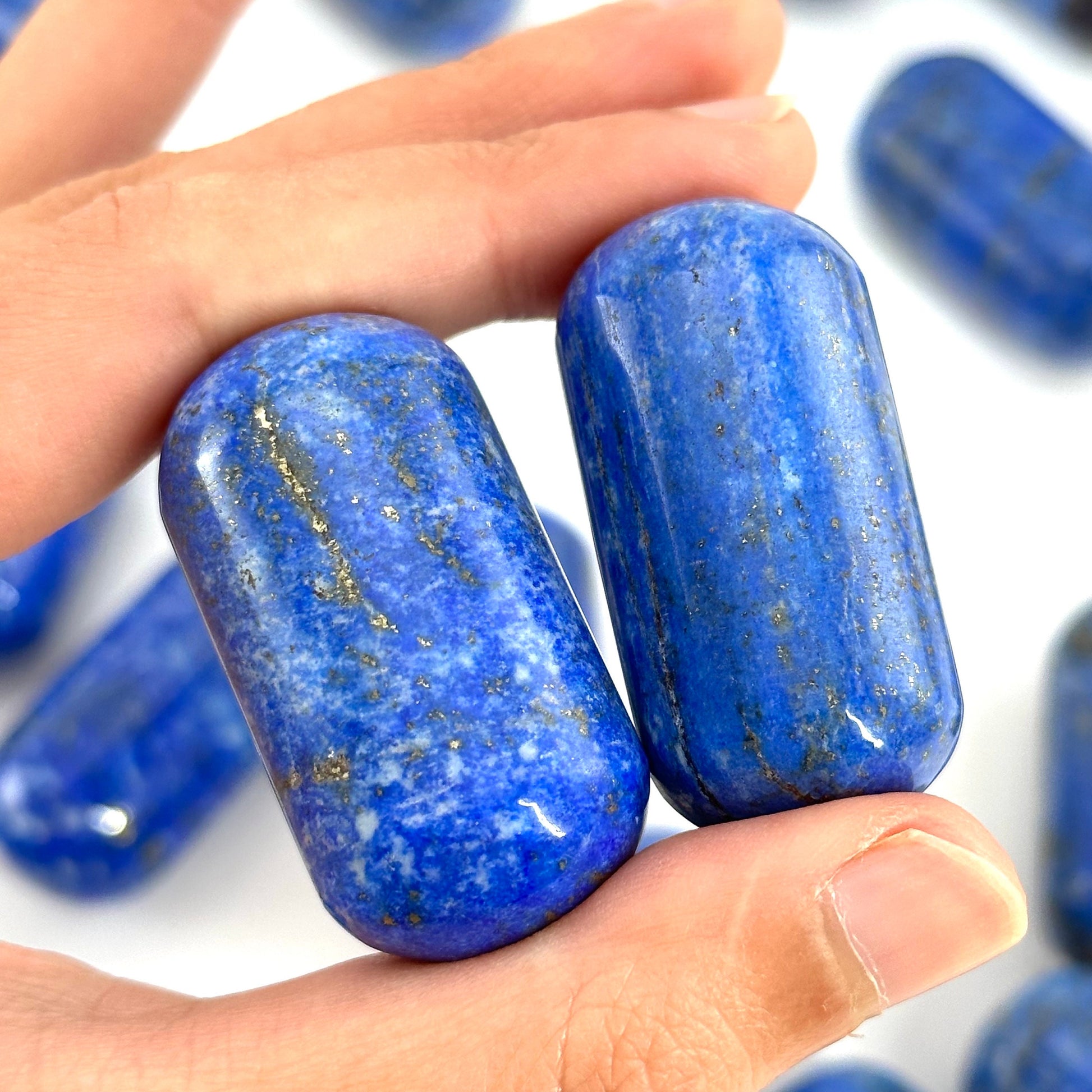 ONE Polished Lapis Lazuli, tumbled stones, tumbled crystal, blue lapis lazuli, lapis lazuli