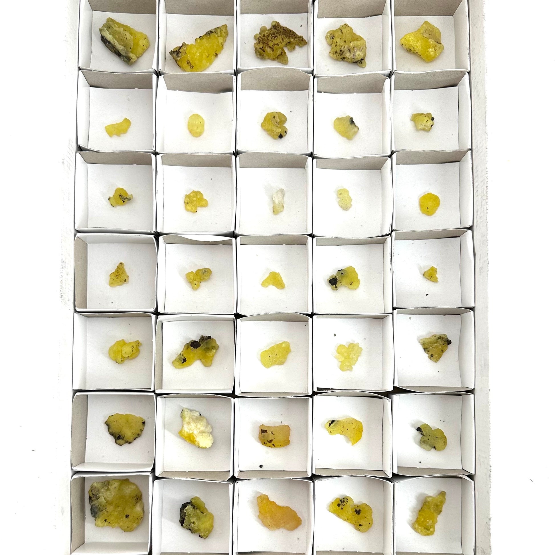 35pcs Yellow Brucite Wholesale | yellow brucite specimen, raw brucite, yellow brucite crystal, wholesale crystals, bulk crystals