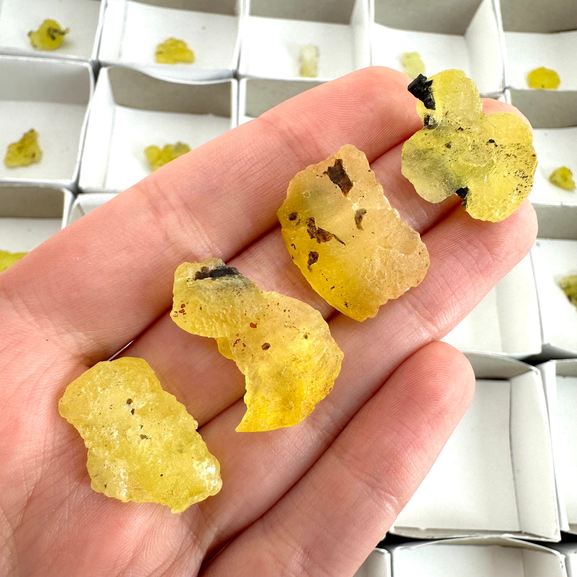 35pcs Yellow Brucite Wholesale | yellow brucite specimen, raw brucite, yellow brucite crystal, wholesale crystals, bulk crystals