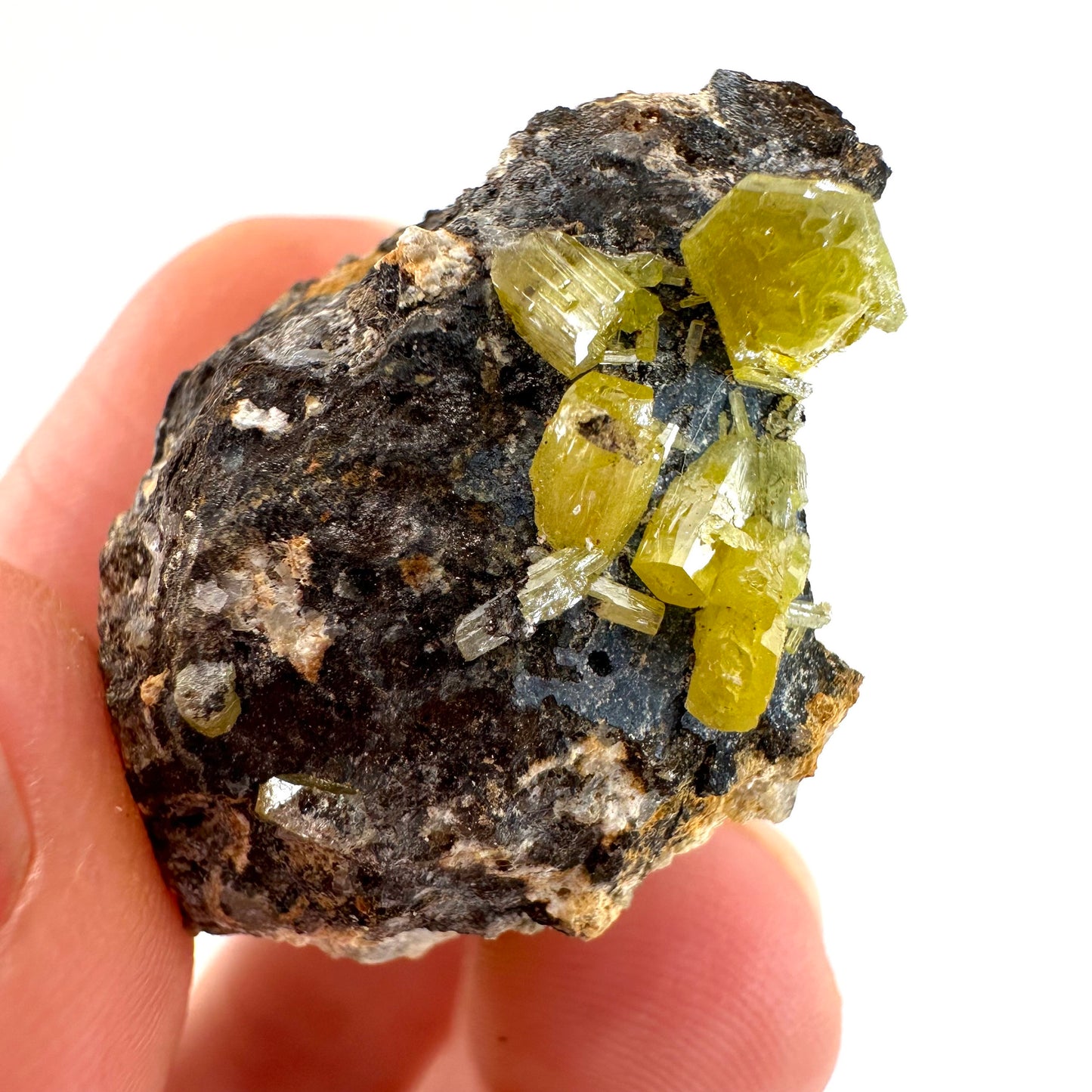 Mimetite (Thailand) | mimetite crystal, yellow mimetite, yellow crystal, rare crystals, mineral specimen, crystals