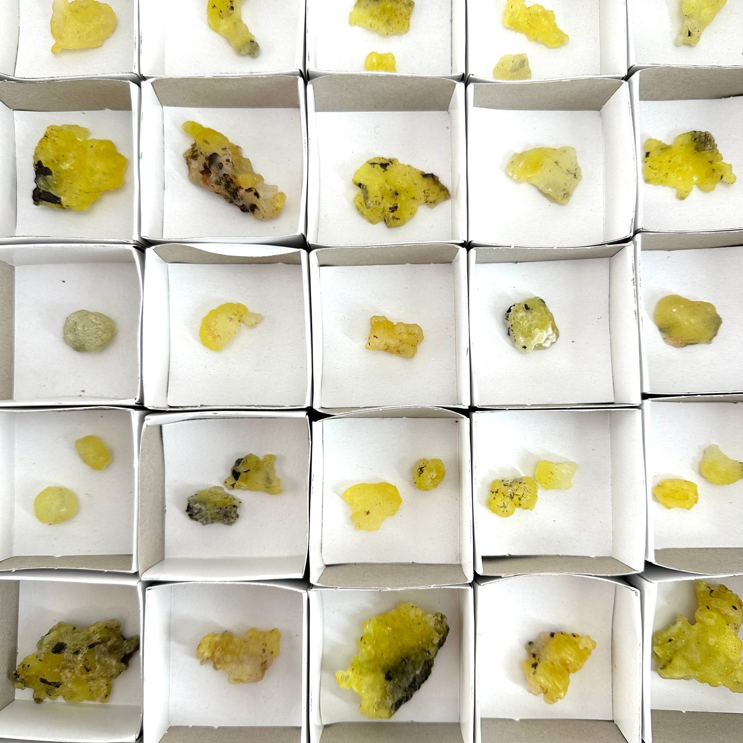 47pcs Yellow Brucite Wholesale | yellow brucite specimen, raw brucite, yellow brucite crystal, wholesale crystals, bulk crystals