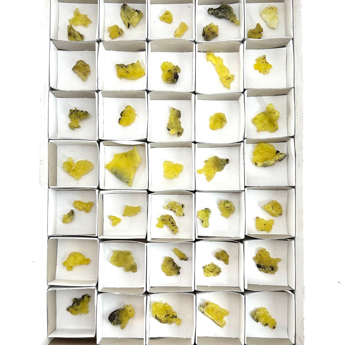 47pcs Yellow Brucite Wholesale | yellow brucite specimen, raw brucite, yellow brucite crystal, wholesale crystals, bulk crystals