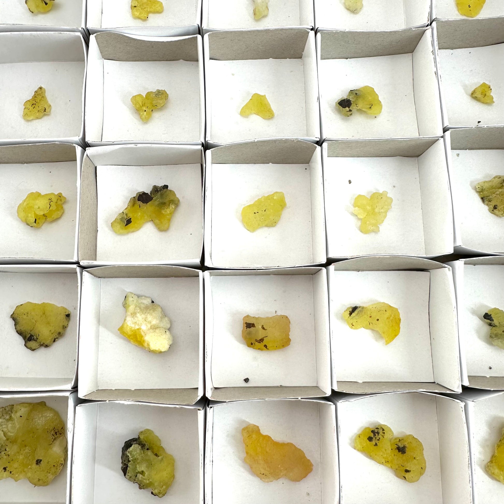 35pcs Yellow Brucite Wholesale | yellow brucite specimen, raw brucite, yellow brucite crystal, wholesale crystals, bulk crystals