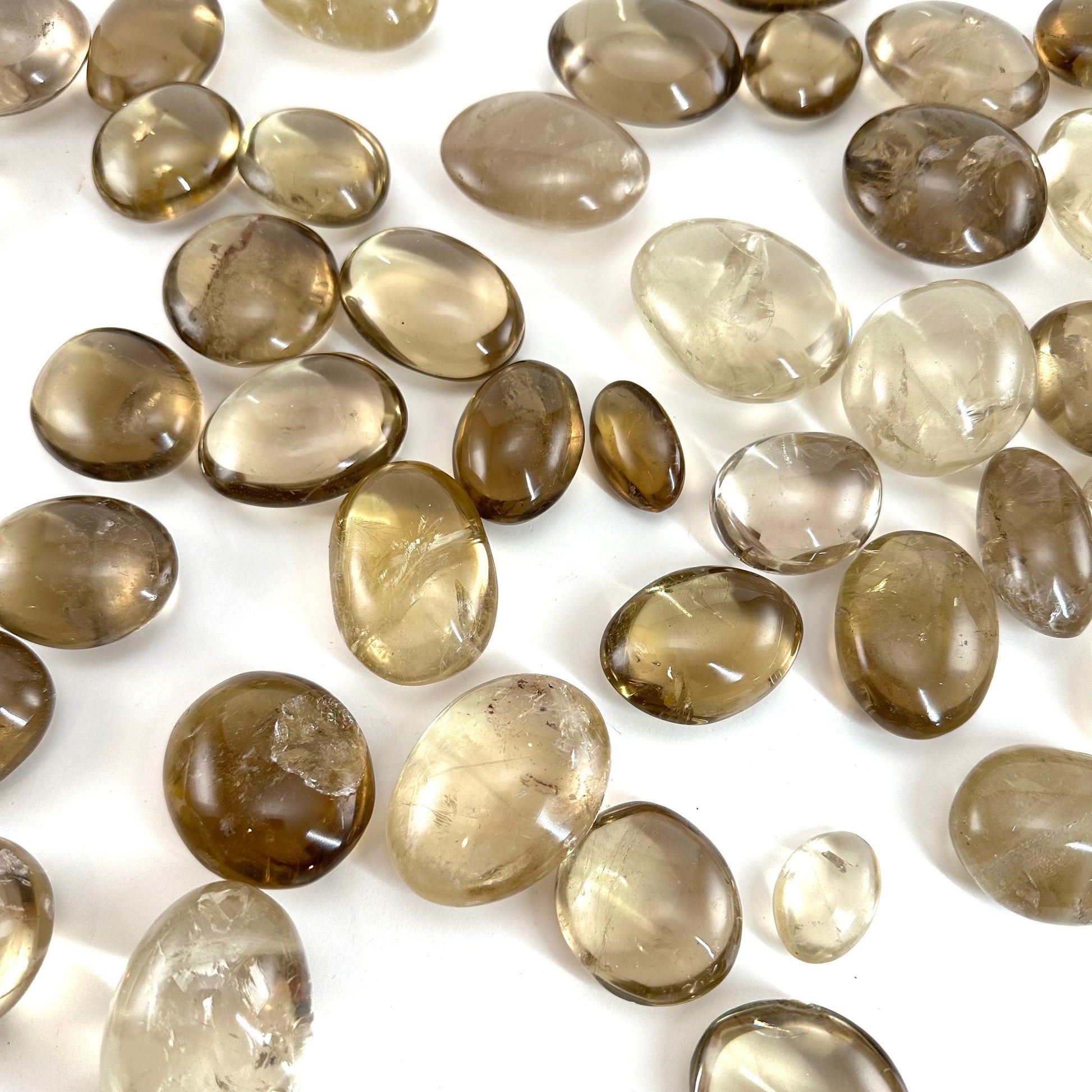 Natural Citrine Palm Stone, smoky citrine palmstone, polished natural citrine, genuine citrine, citrine palm stone