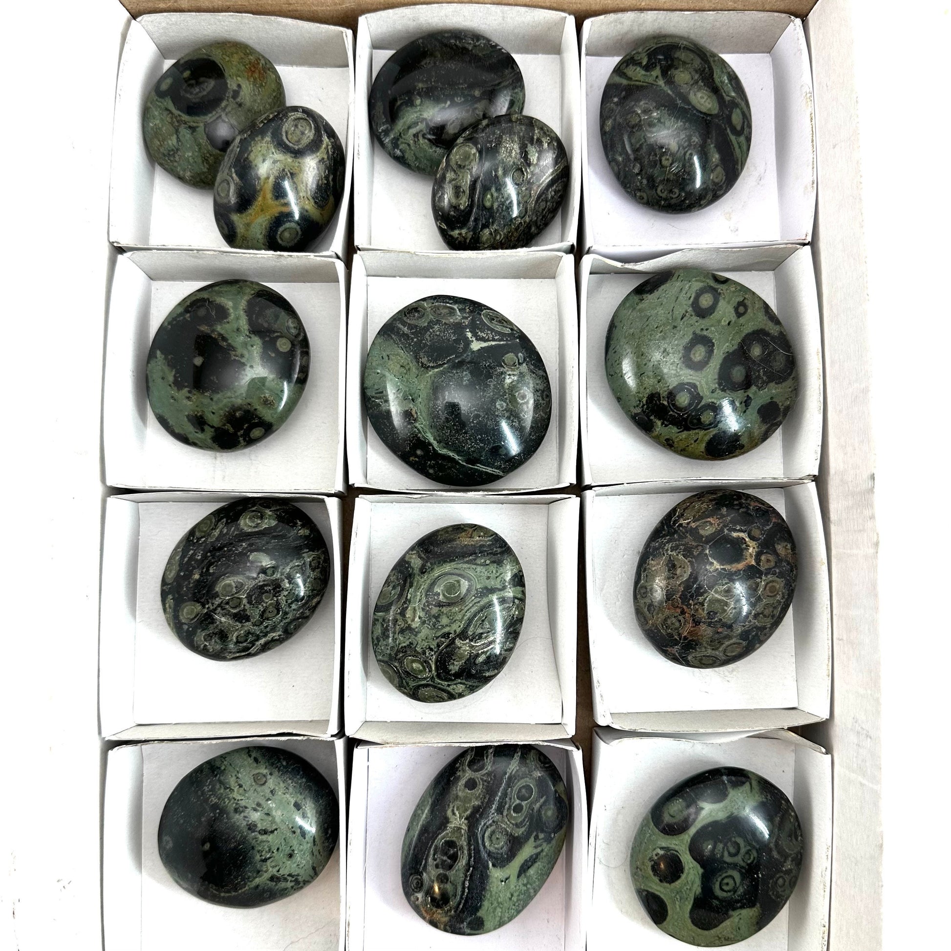 14pcs Wholesale Kambaba Jasper Palm Stones, Kambaba jasper, palm stone, worry stone, wholesale crystals, wholesale palm stones