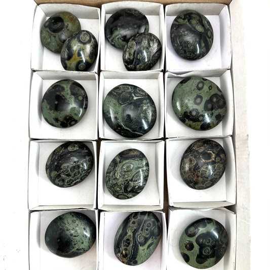 14pcs Wholesale Kambaba Jasper Palm Stones, Kambaba jasper, palm stone, worry stone, wholesale crystals, wholesale palm stones