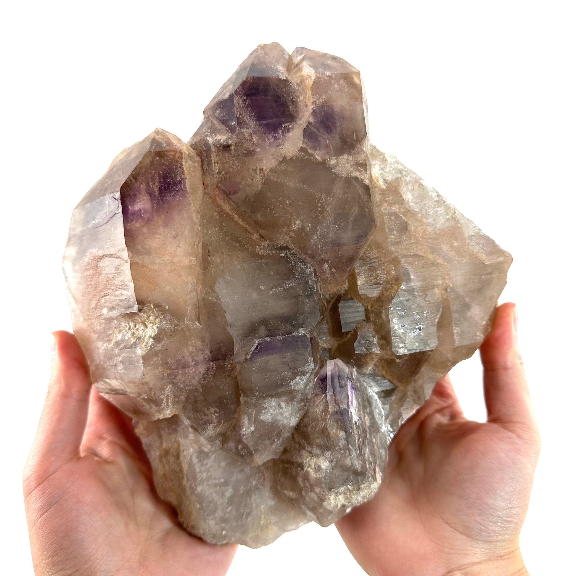 Elestial Smoky Amethyst (Madagascar), amethyst crystal, amethyst point, natural amethyst, purple amethyst