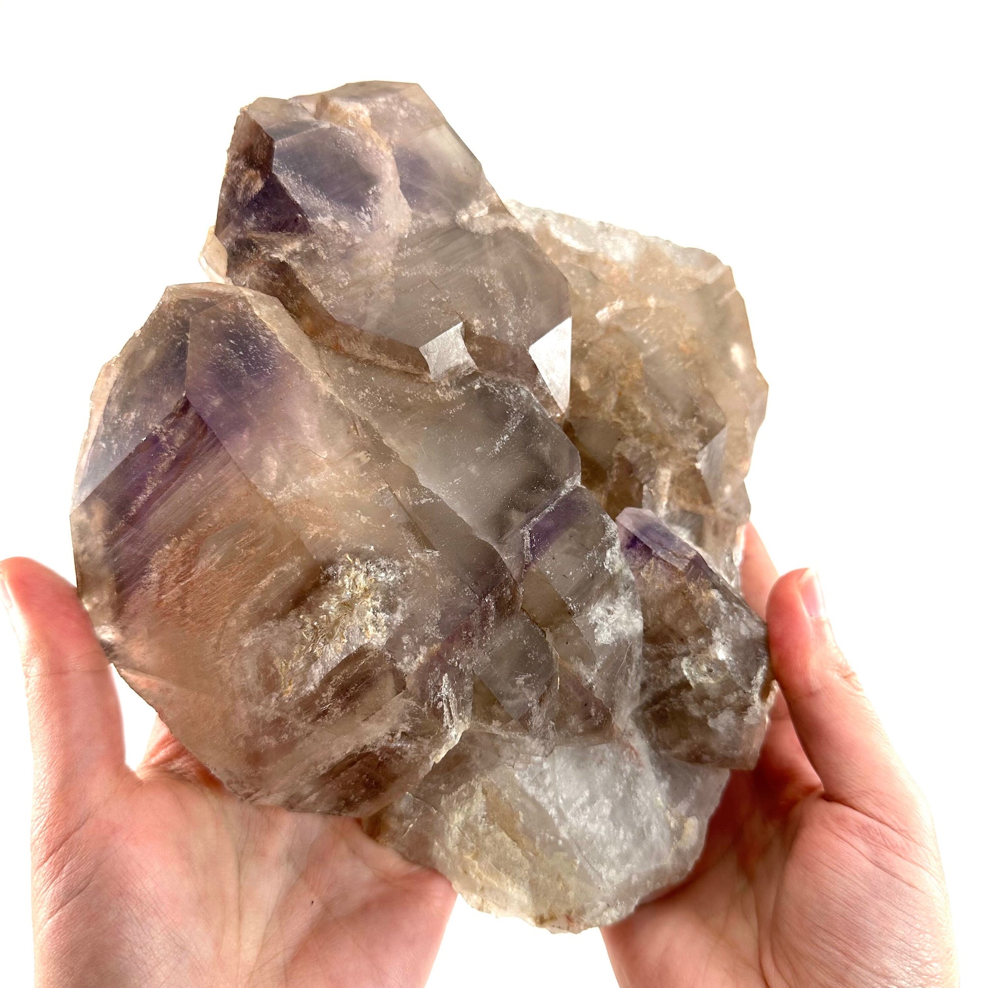 Elestial Smoky Amethyst (Madagascar), amethyst crystal, amethyst point, natural amethyst, purple amethyst