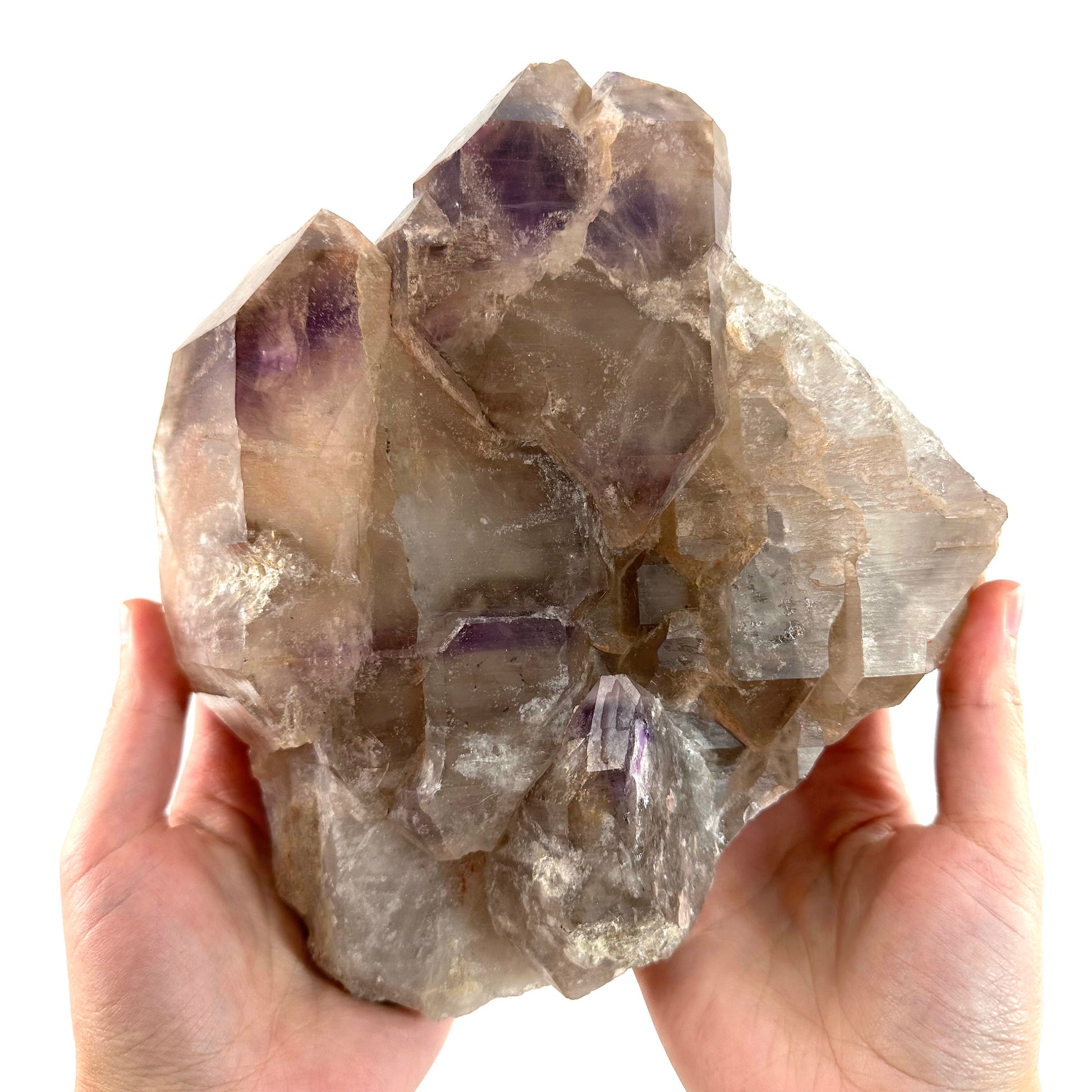 Elestial Smoky Amethyst (Madagascar), amethyst crystal, amethyst point, natural amethyst, purple amethyst