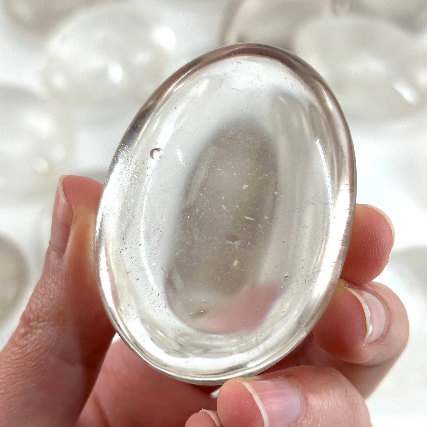 Madagascar Quartz palm stone, quartz palmstone, polished quartz, quartz crystal