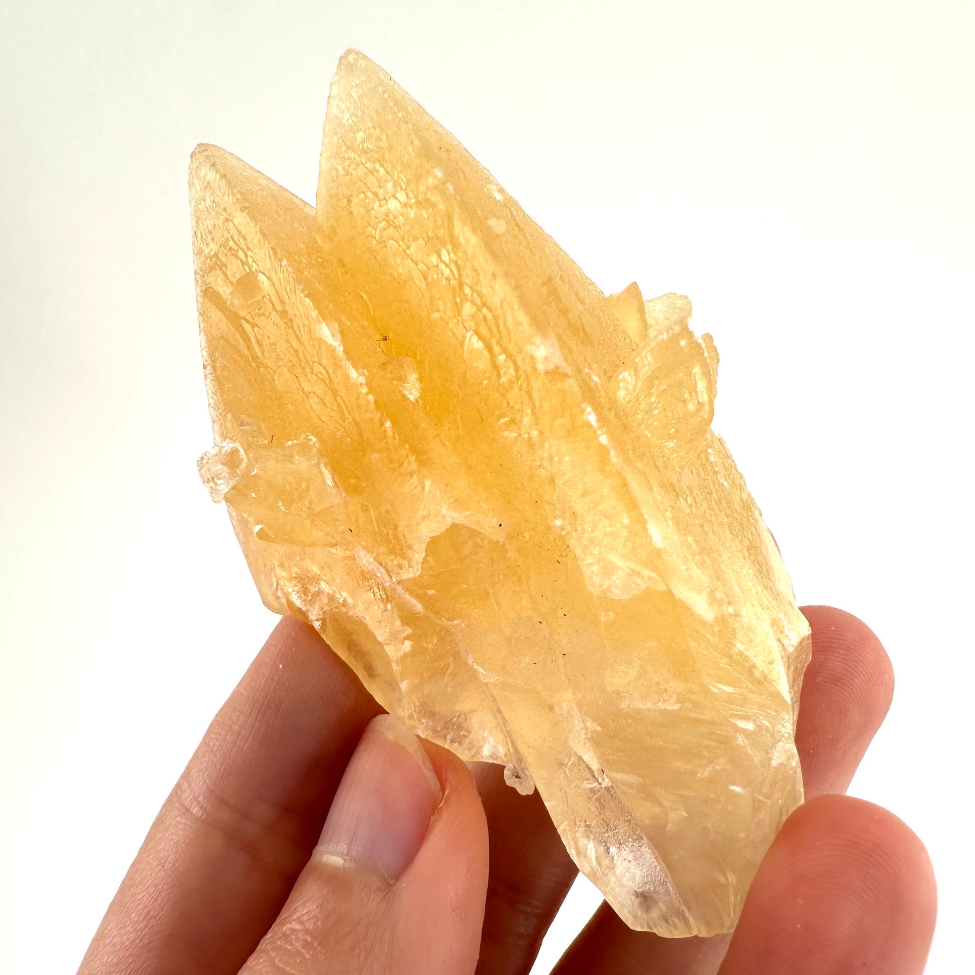 Fluorescent & Phosphorescent Calcite (Indonesia) | UV-reactive calcite, yellow calcite, calcite crystal, UV reactive crystal, crystals