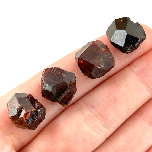 ONE Spessartine Garnet (Pakistan) | red garnet, raw crystals, rough red garnet, dark red garnet, garnet crystal