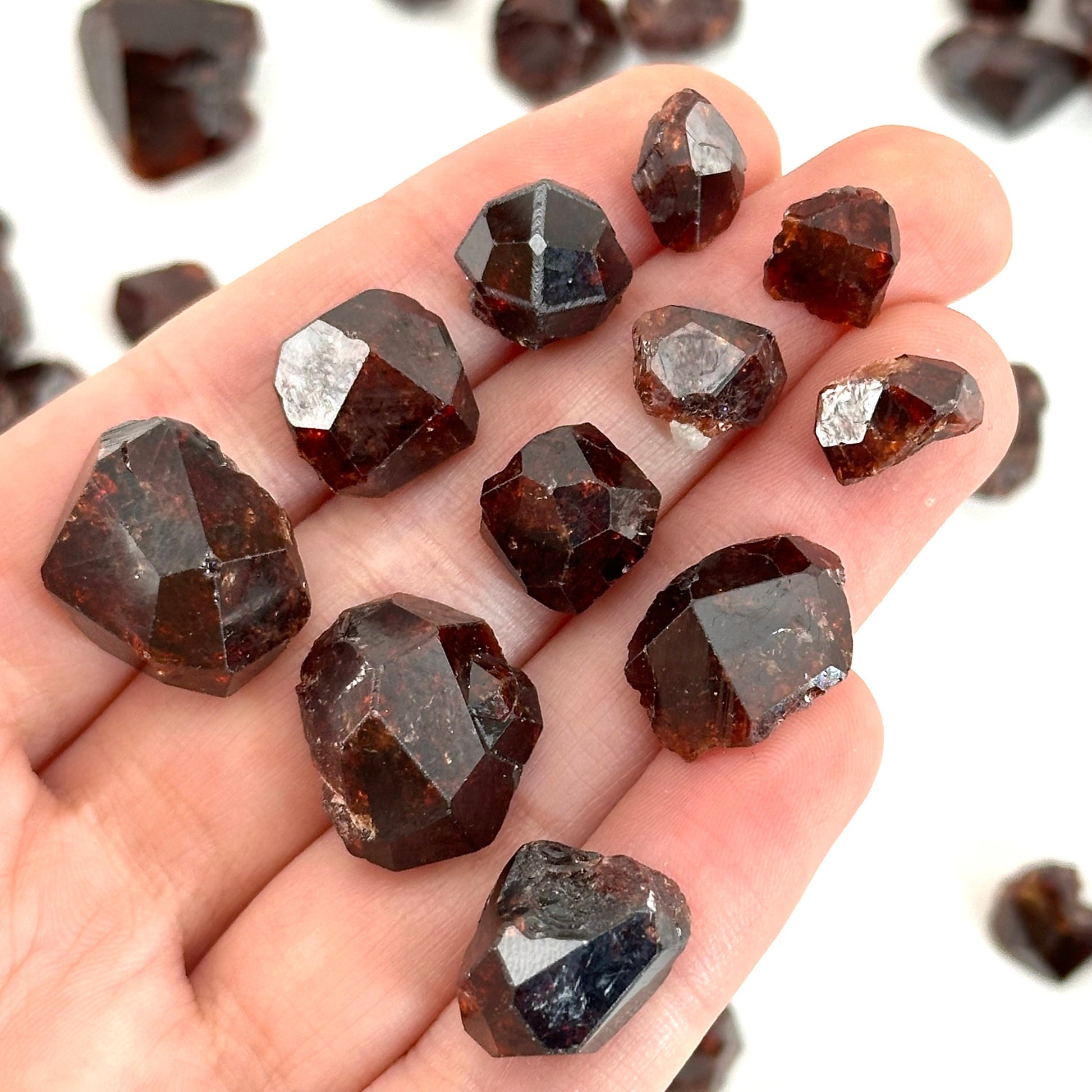 ONE Spessartine Garnet (Pakistan) | red garnet, raw crystals, rough red garnet, dark red garnet, garnet crystal