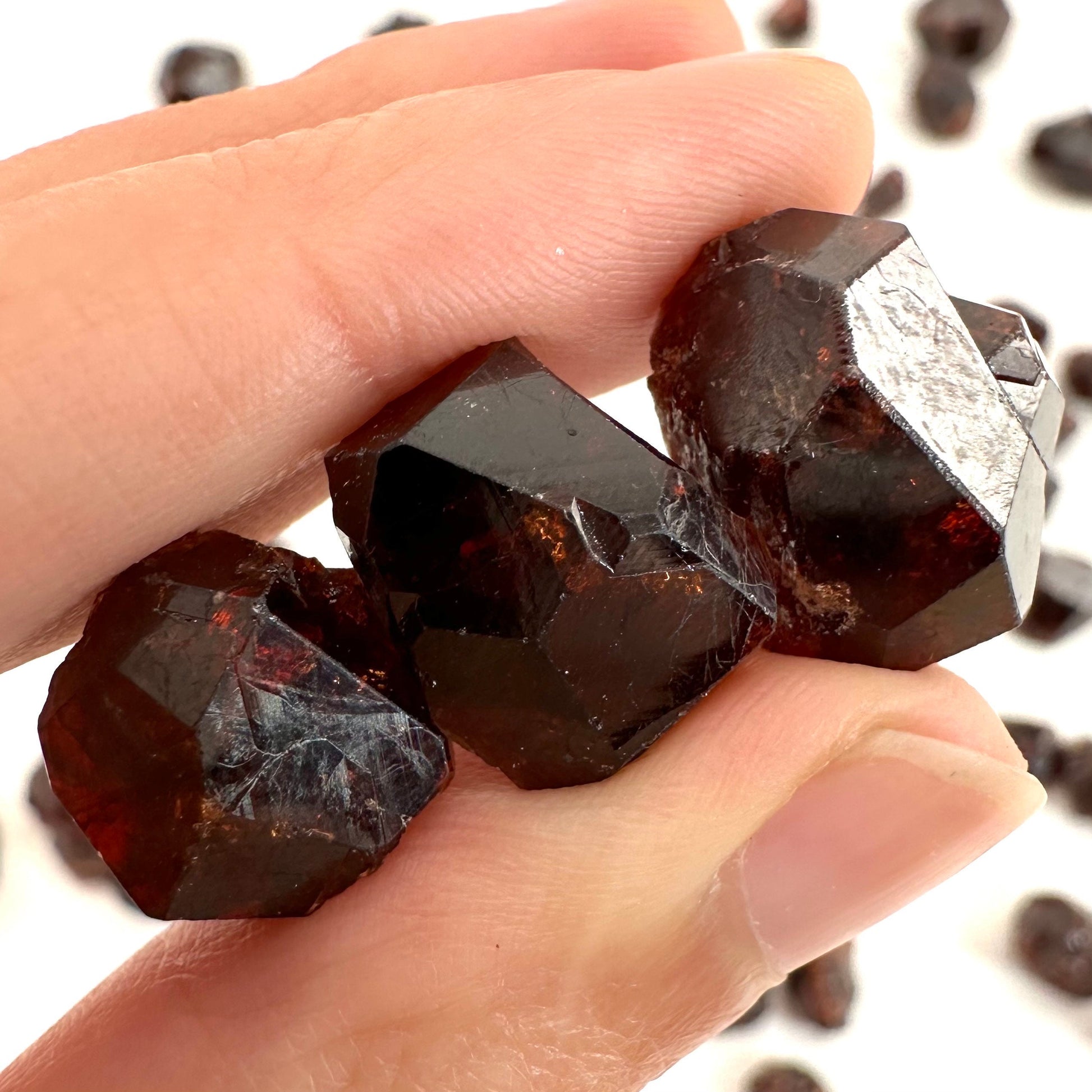 ONE Spessartine Garnet (Pakistan) | red garnet, raw crystals, rough red garnet, dark red garnet, garnet crystal