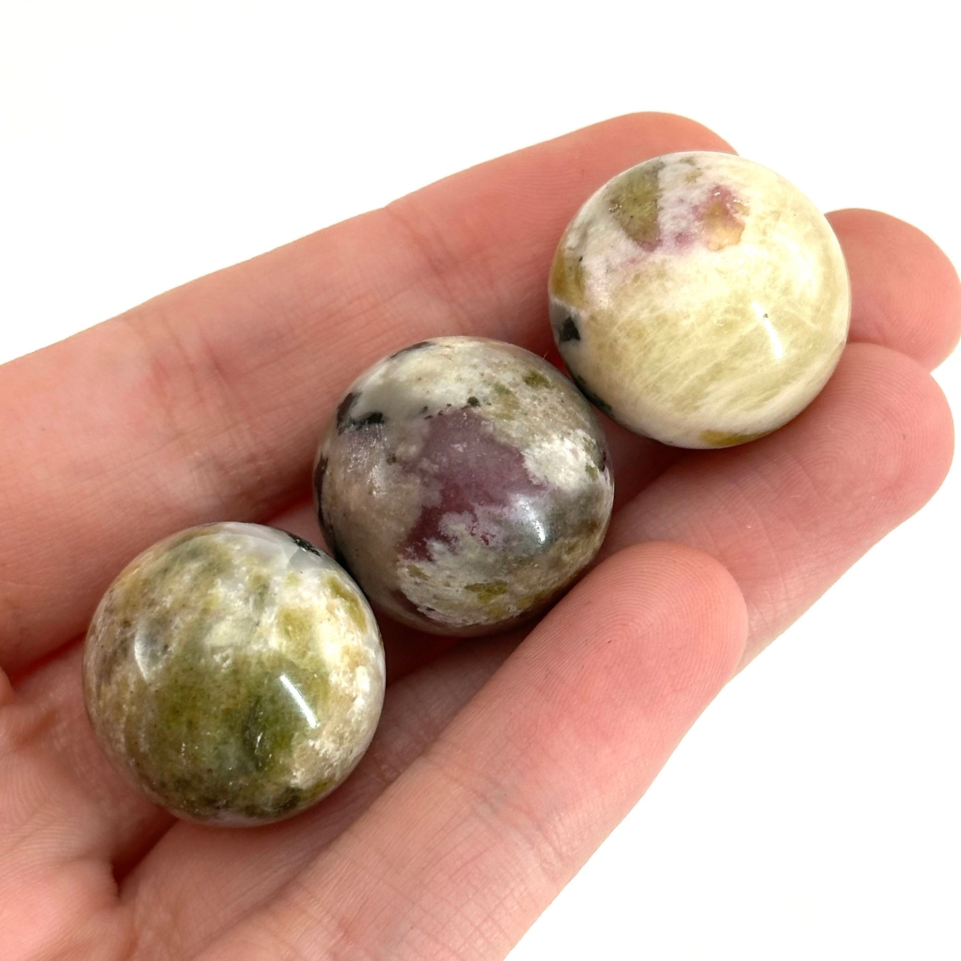 Mystic Mica Sphere, crystal ball, epidote & lepidolite sphere, Lepidolite crystal, crystal sphere, epidote sphere