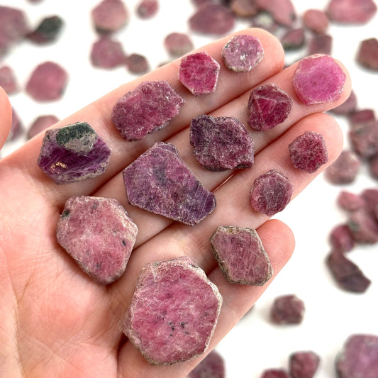 ONE Raw Ruby (Madagascar) | corundum var. ruby, natural red ruby, red ruby, etched ruby, genuine ruby, mineral specimen