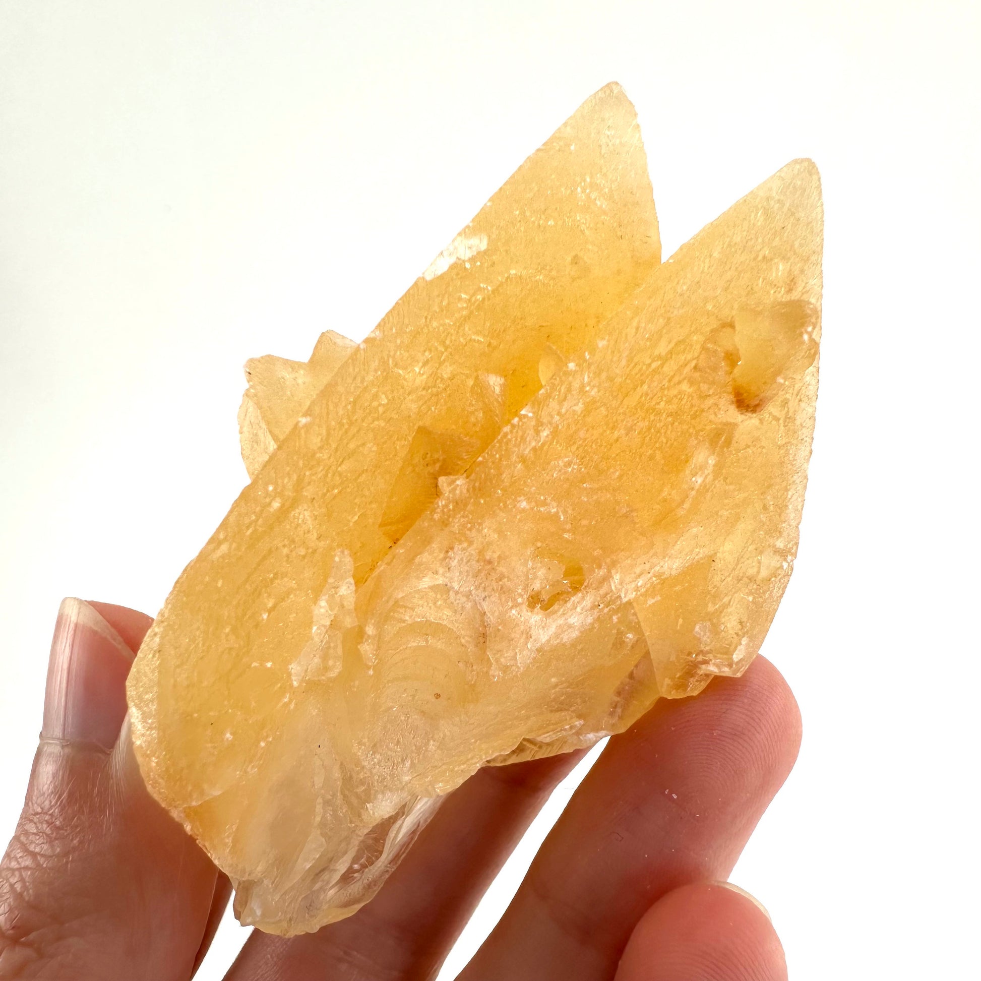 Fluorescent & Phosphorescent Calcite (Indonesia) | UV-reactive calcite, yellow calcite, calcite crystal, UV reactive crystal, crystals