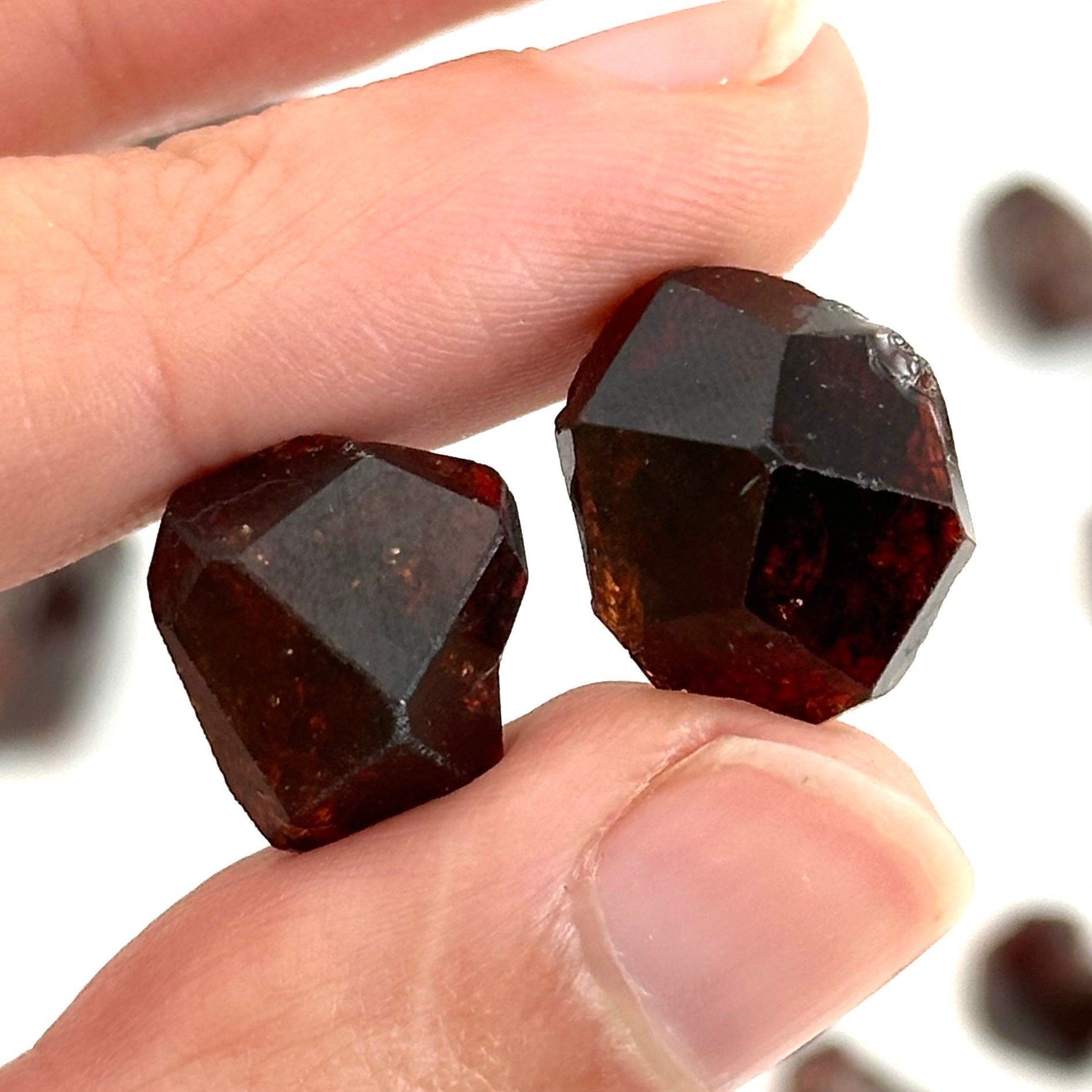 ONE Spessartine Garnet (Pakistan) | red garnet, raw crystals, rough red garnet, dark red garnet, garnet crystal