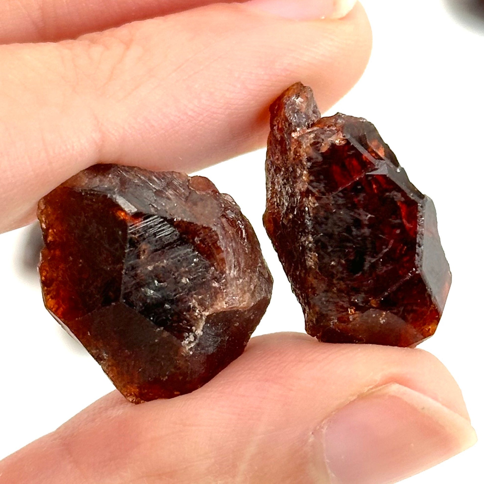 ONE Spessartine Garnet (Pakistan) | red garnet, raw crystals, rough red garnet, dark red garnet, garnet crystal
