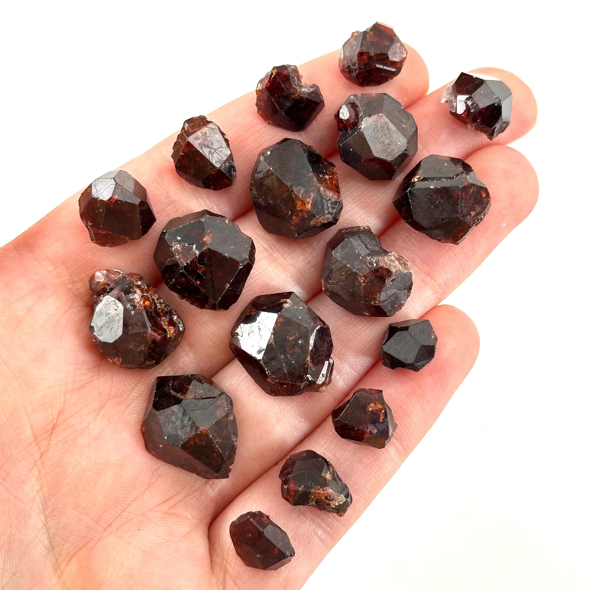 ONE Spessartine Garnet (Pakistan) | red garnet, raw crystals, rough red garnet, dark red garnet, garnet crystal