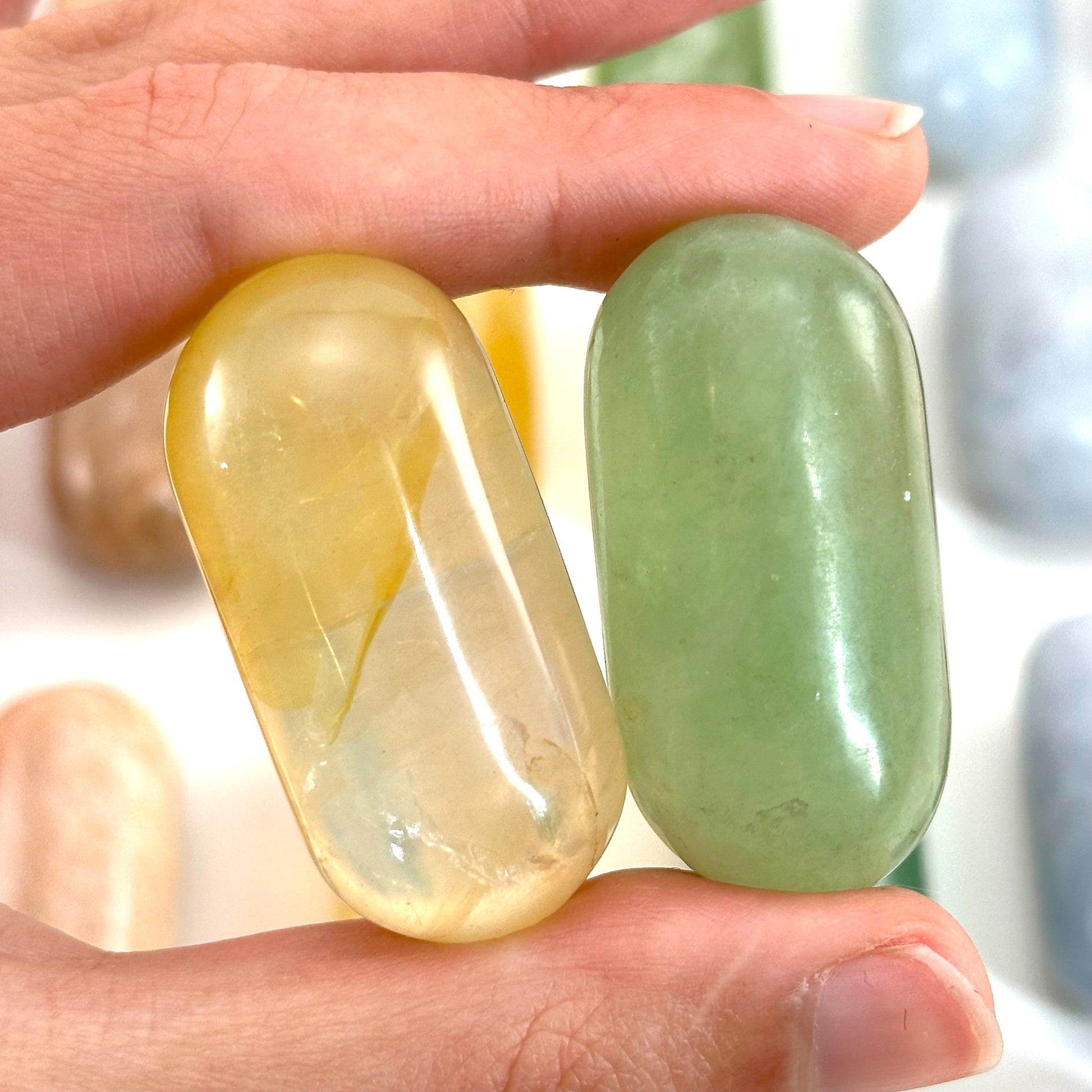 Chakra Crystal Set | 7 rainbow crystals, shiva set, chakra crystals, pocket stone, chakra tumbled stones