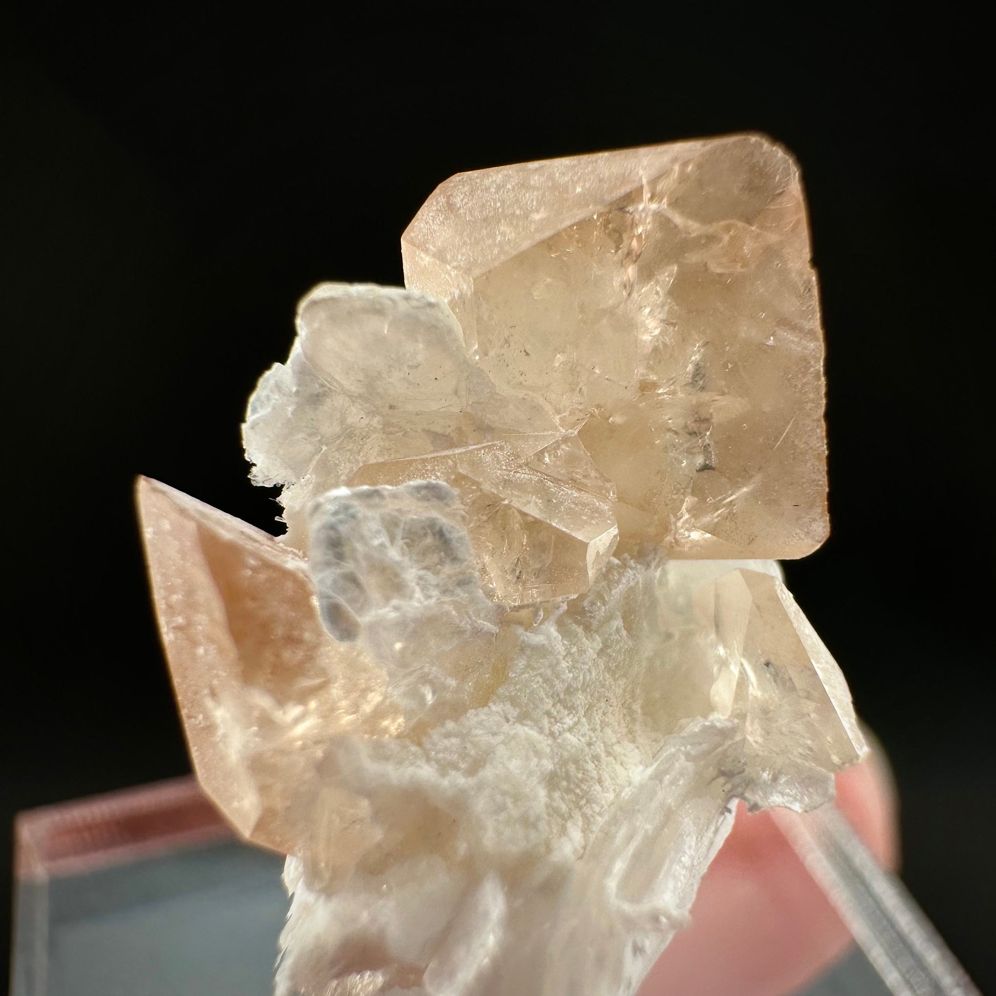 Champagne Topaz on Albite Matrix (Pakistan) | topaz crystal, rare crystals, mineral specimen, rare minerals, natural topaz, golden topaz