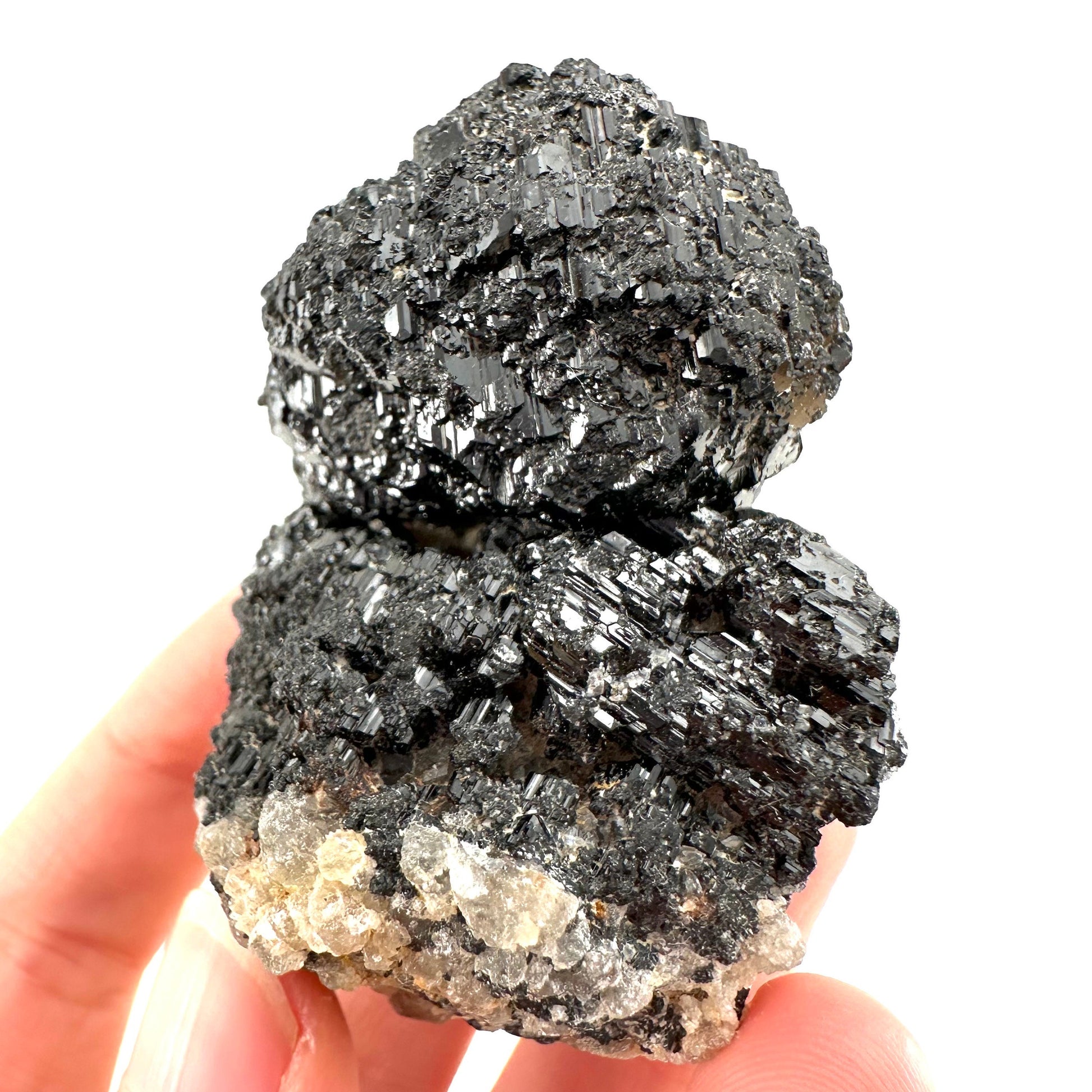 Black tourmaline cluster (Namibia), high grade black tourmaline, tourmaline crystal, black schorl