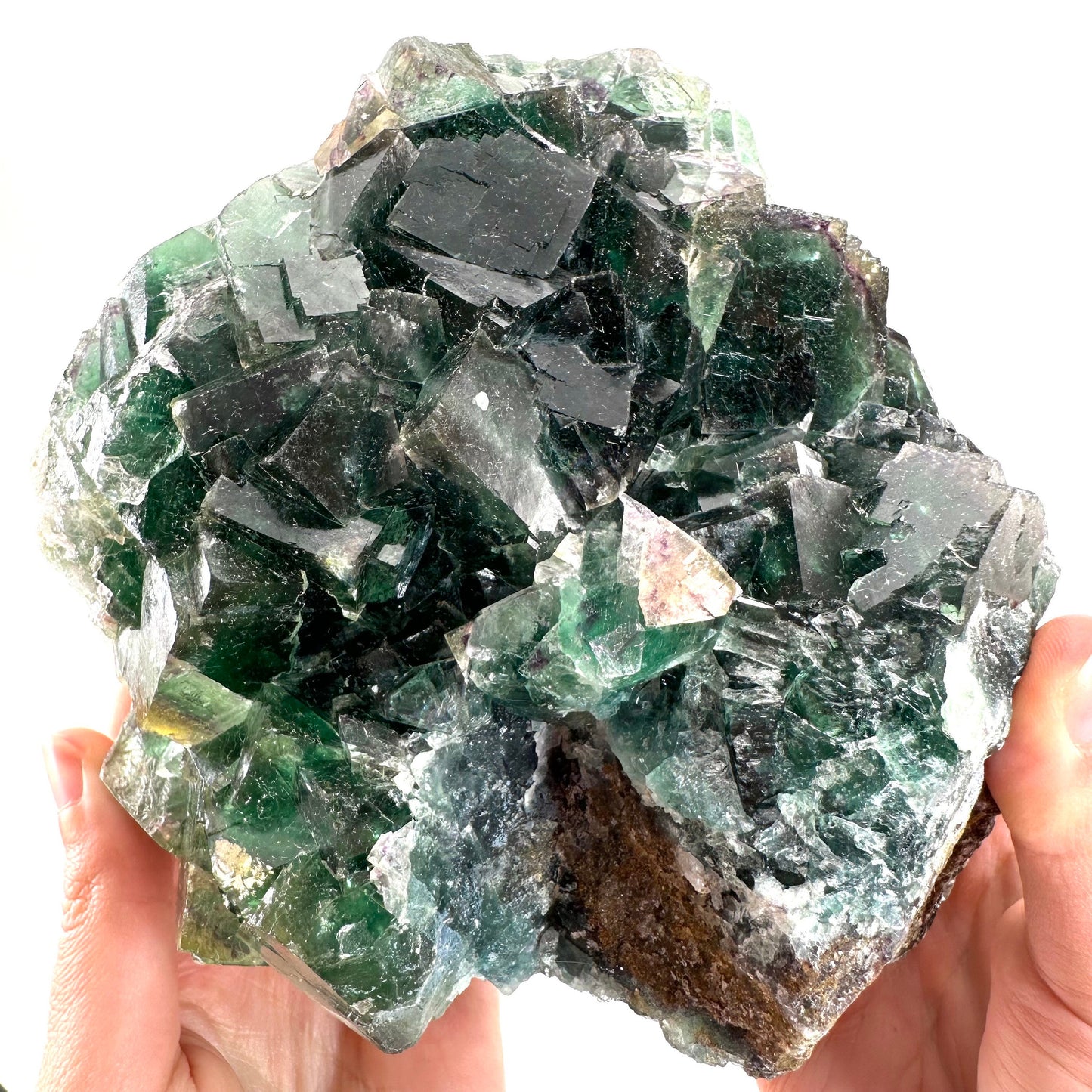 Okorusu Fluorite (Namibia) | fluorite cluster, cubic fluorite, green fluorite, crystals, mineral specimen