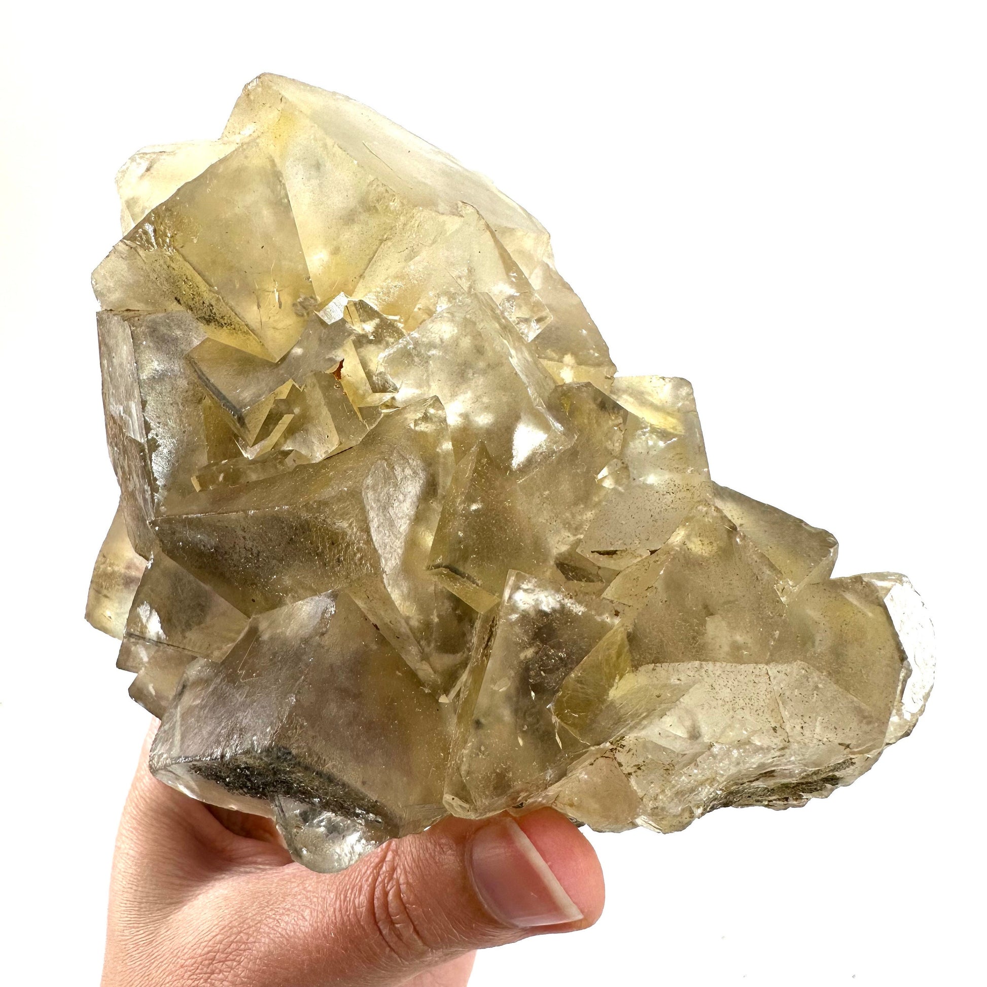 Okorusu Fluorite (Namibia) | fluorite cluster, cubic fluorite, yellow fluorite, crystals, mineral specimen