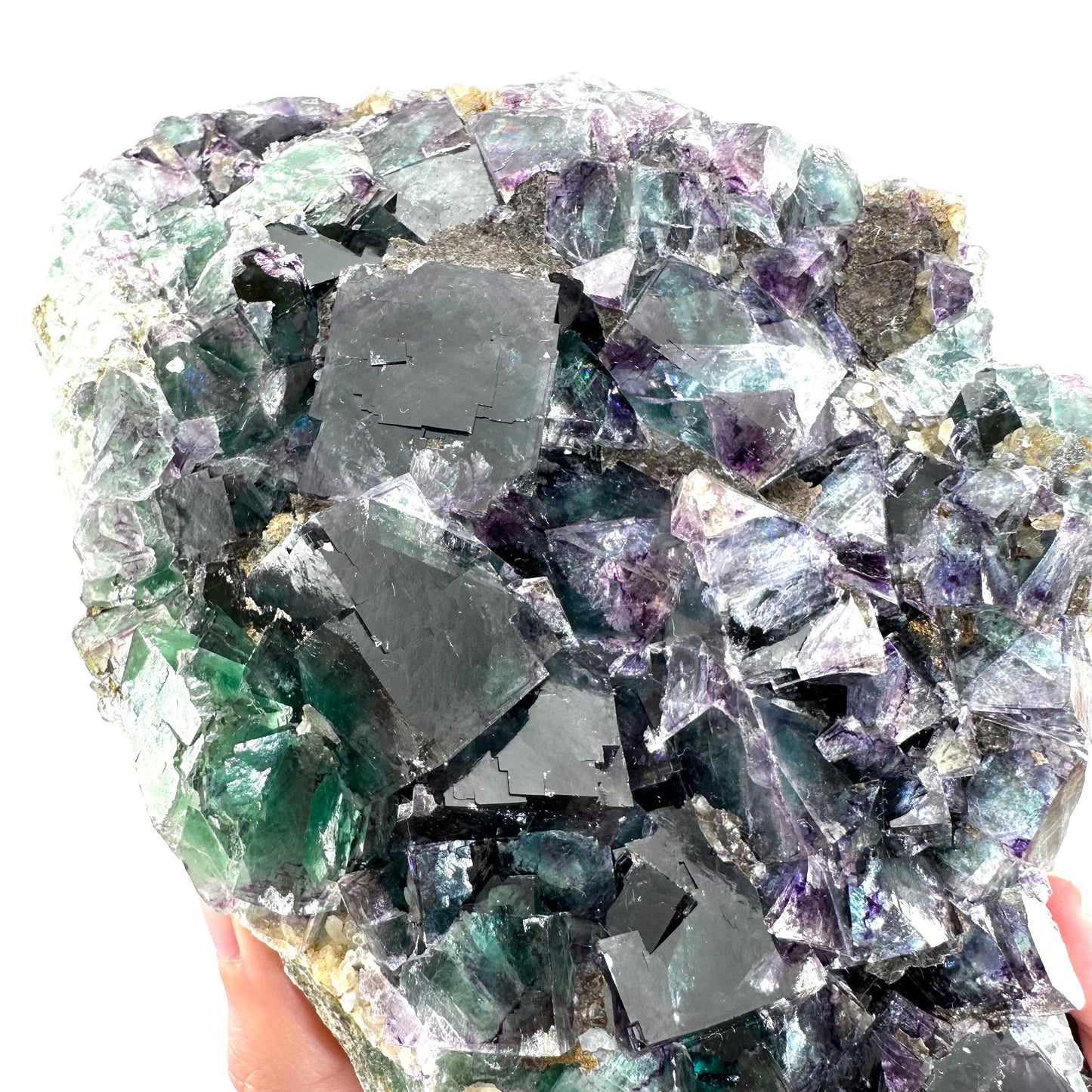 Okorusu Fluorite (Namibia) | fluorite cluster, cubic fluorite, green fluorite, crystals, mineral specimen