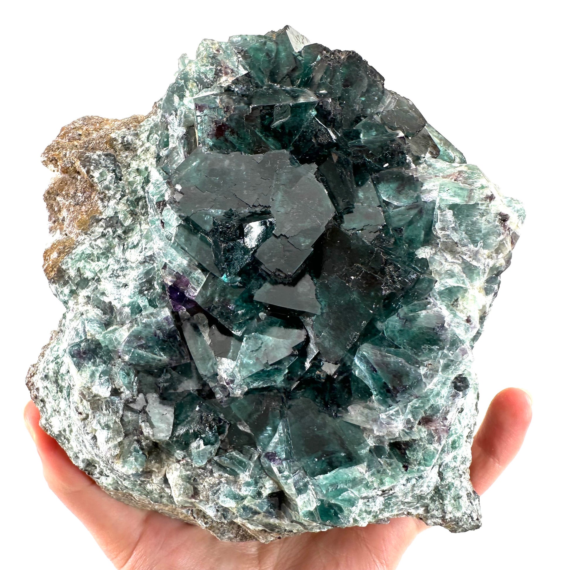 Okorusu Fluorite (Namibia) | fluorite cluster, cubic fluorite, green fluorite, crystals, mineral specimen