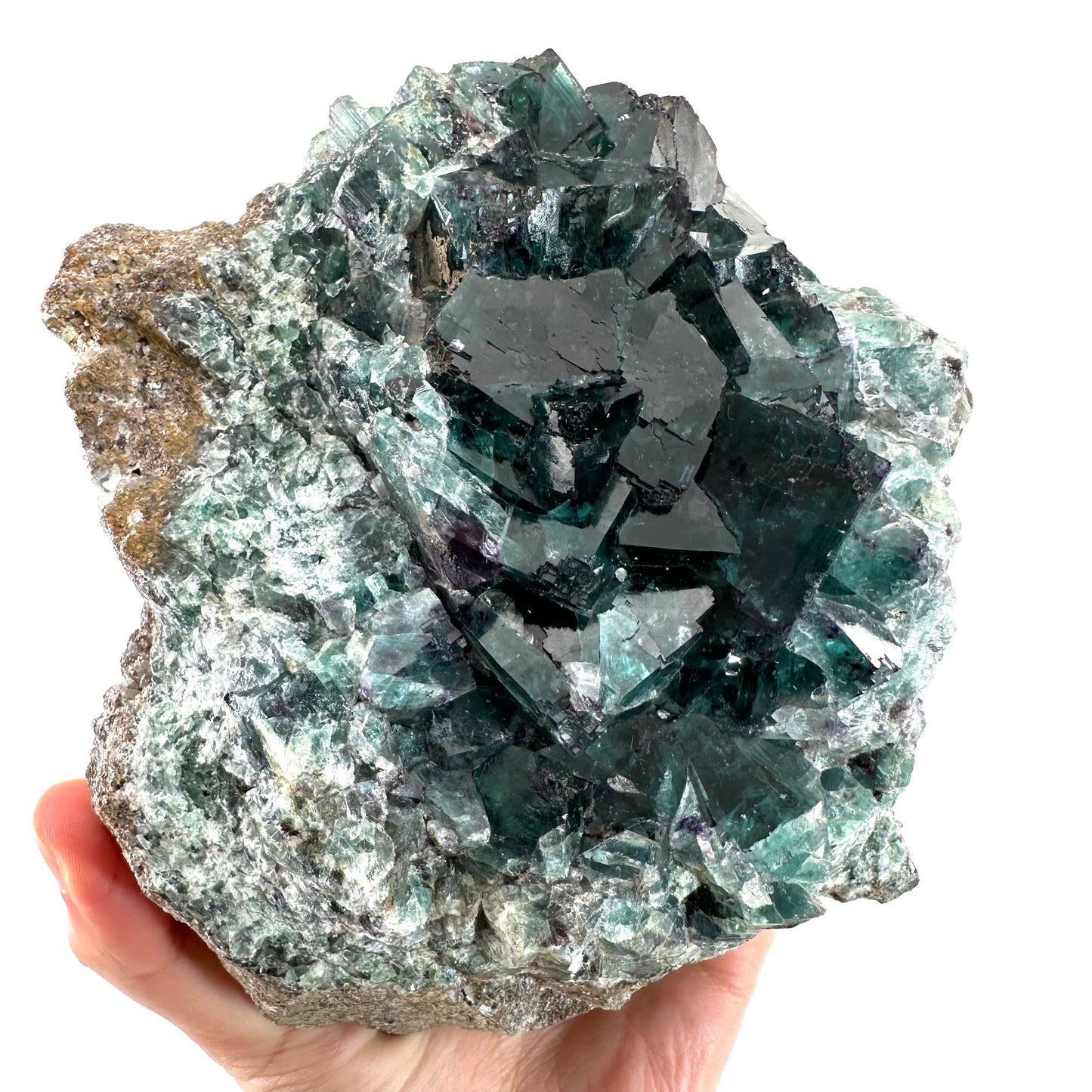 Okorusu Fluorite (Namibia) | fluorite cluster, cubic fluorite, green fluorite, crystals, mineral specimen