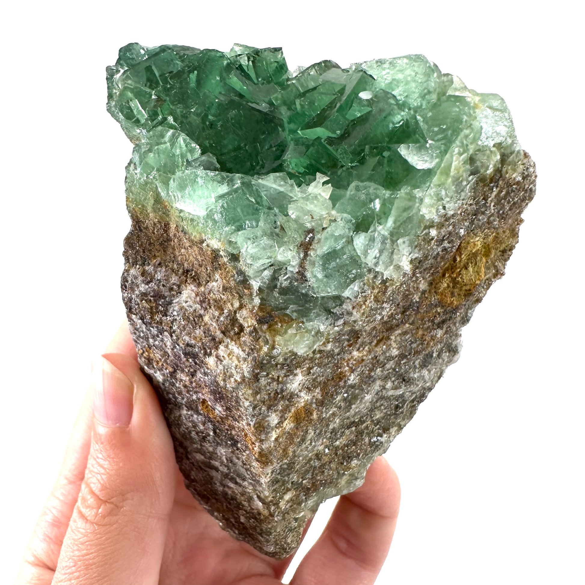 Okorusu Fluorite (Namibia) | fluorite cluster, cubic fluorite, green fluorite, crystals, mineral specimen