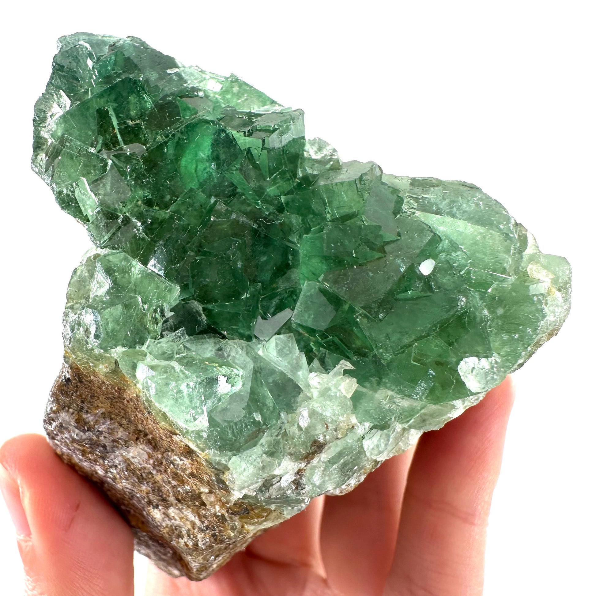 Okorusu Fluorite (Namibia) | fluorite cluster, cubic fluorite, green fluorite, crystals, mineral specimen