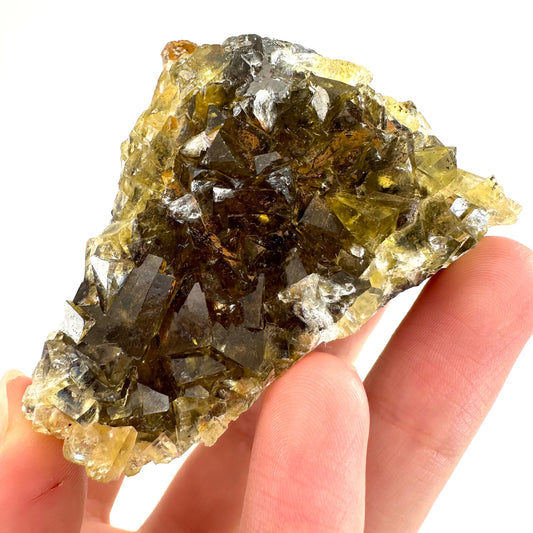 Okorusu Fluorite (Namibia) | fluorite cluster, cubic fluorite, purple fluorite, yellow fluorite, crystals, mineral specimen
