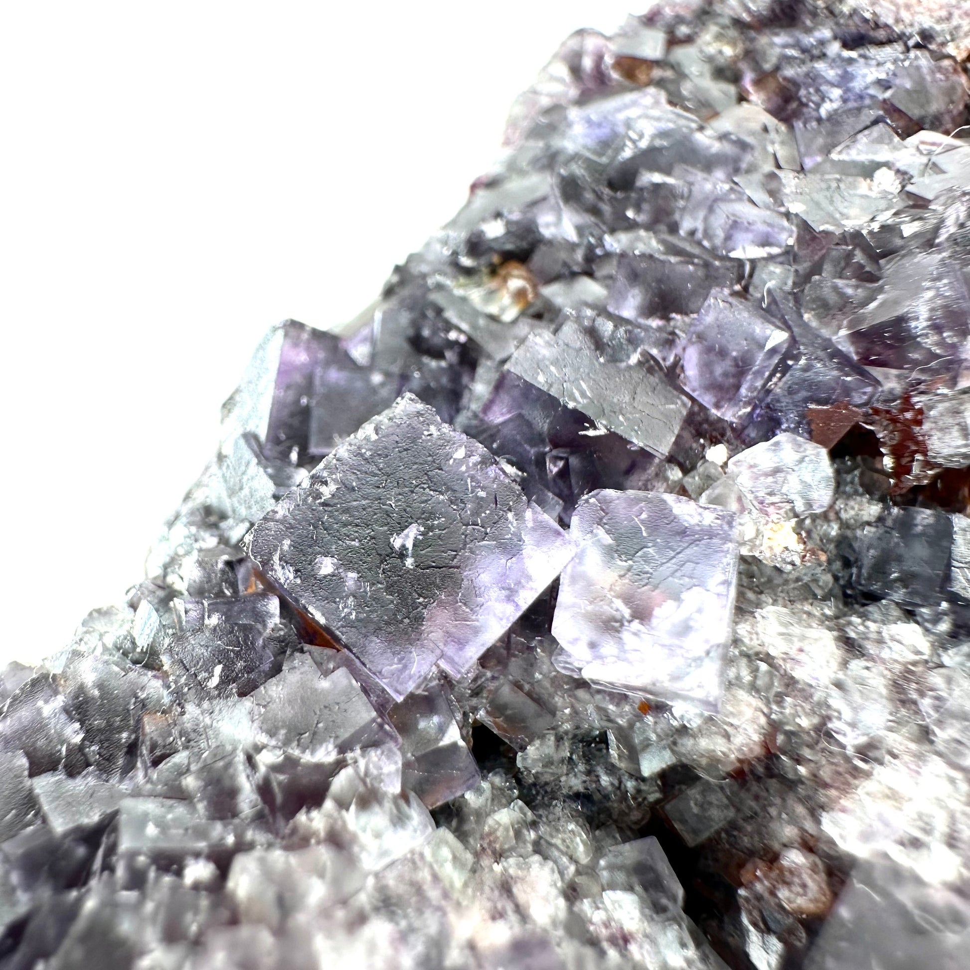 Okorusu Fluorite (Namibia) | fluorite cluster, cubic fluorite, purple fluorite, crystals, mineral specimen