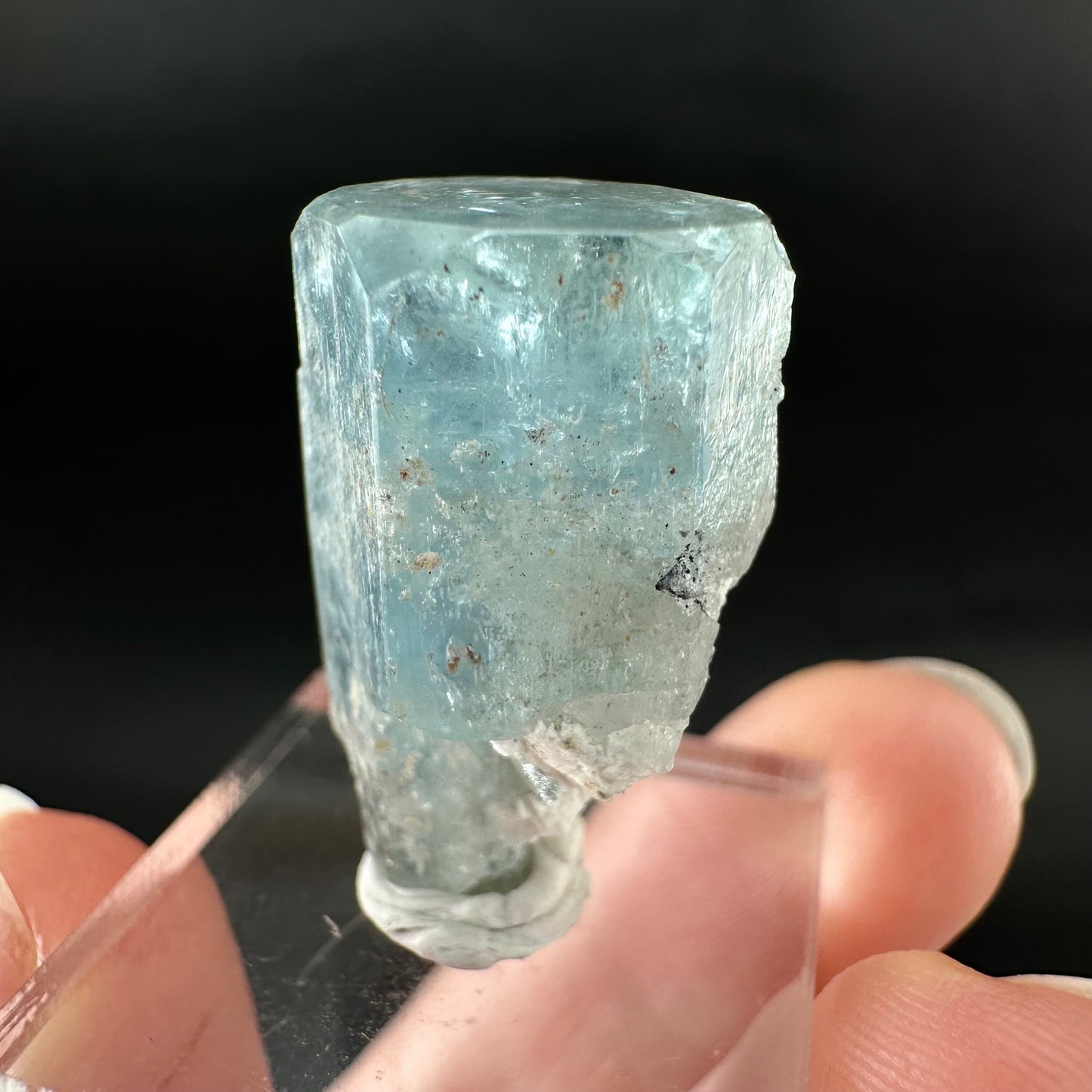 Beryl var. Aquamarine (Namibia) | terminated aquamarine, raw aquamarine, natural aquamarine crystal, aquamarine specimen