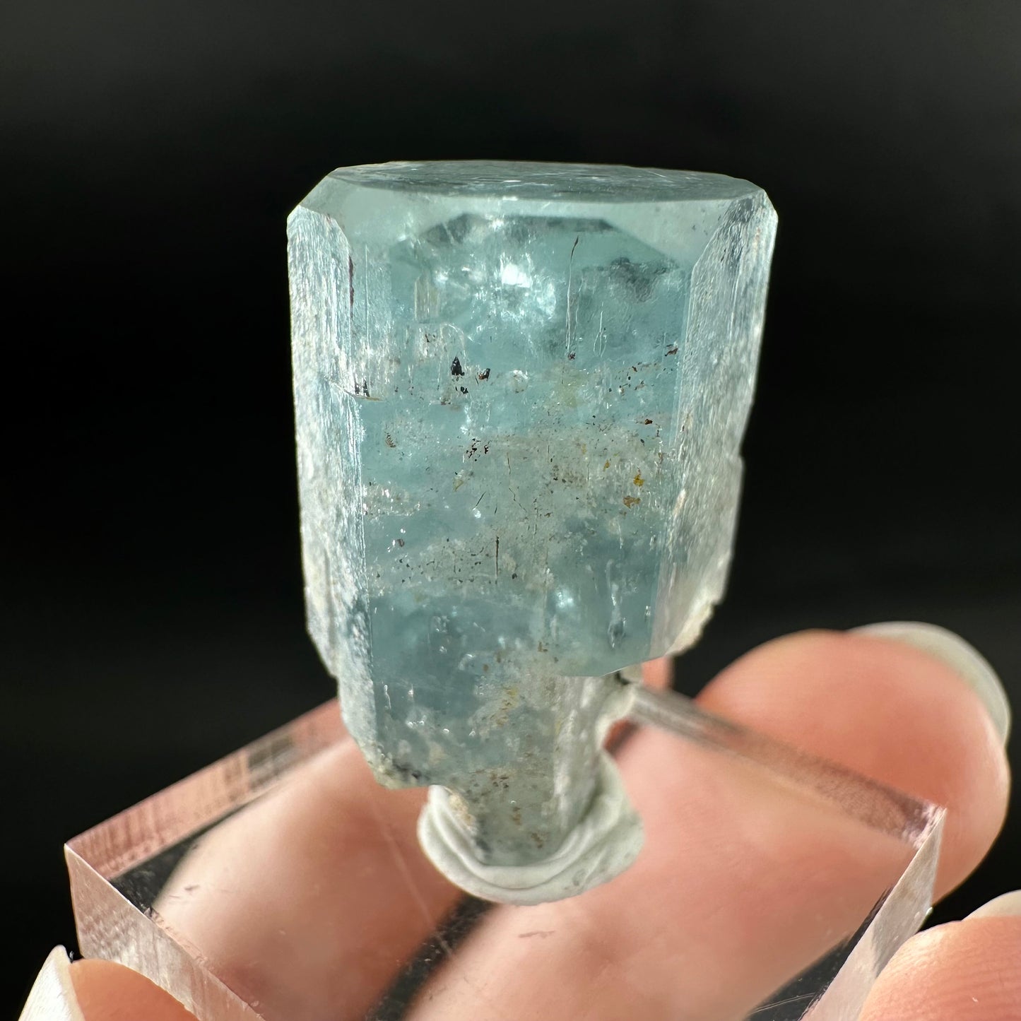 Beryl var. Aquamarine (Namibia) | terminated aquamarine, raw aquamarine, natural aquamarine crystal, aquamarine specimen