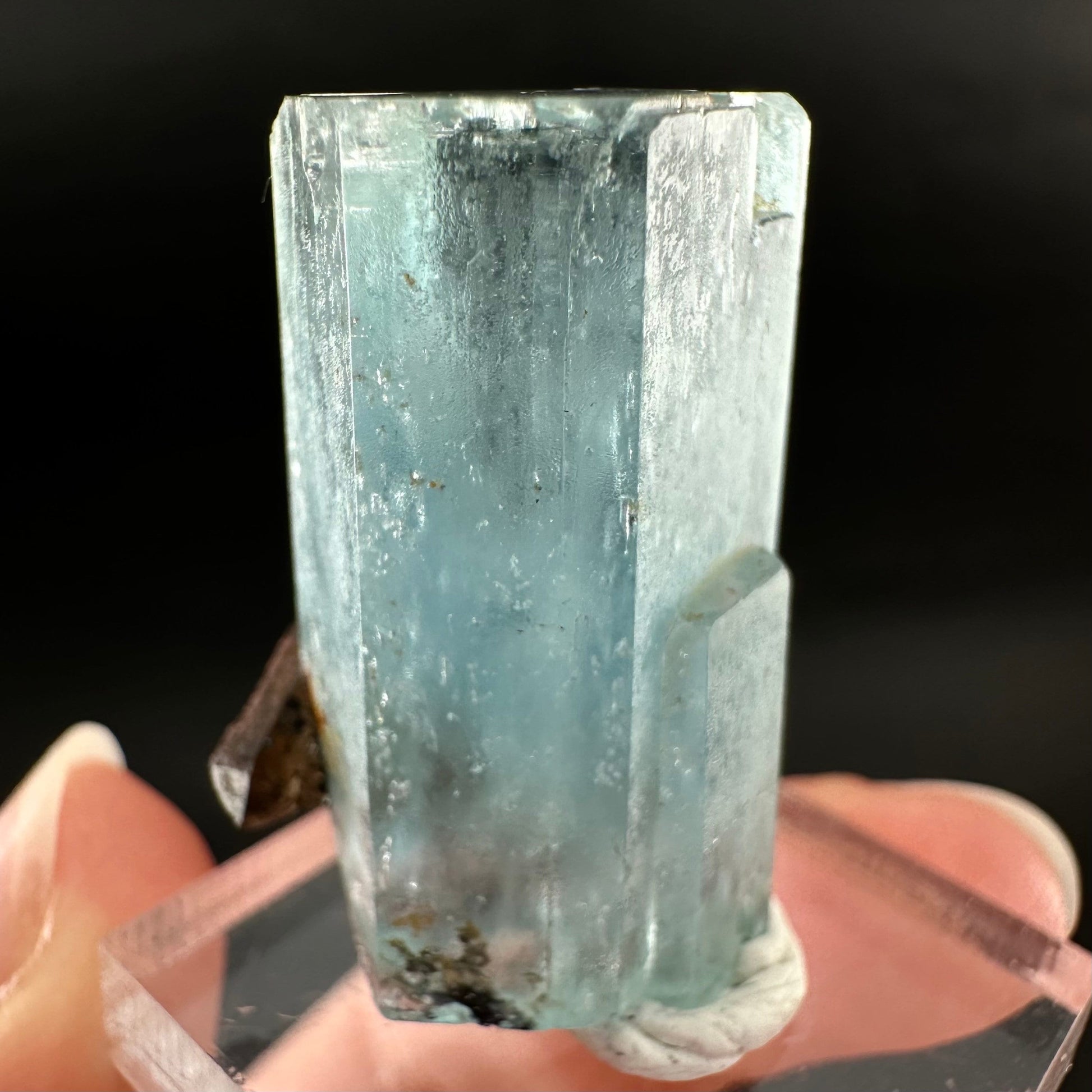 Beryl var. Aquamarine (Namibia) | terminated aquamarine, raw aquamarine, natural aquamarine crystal, aquamarine specimen