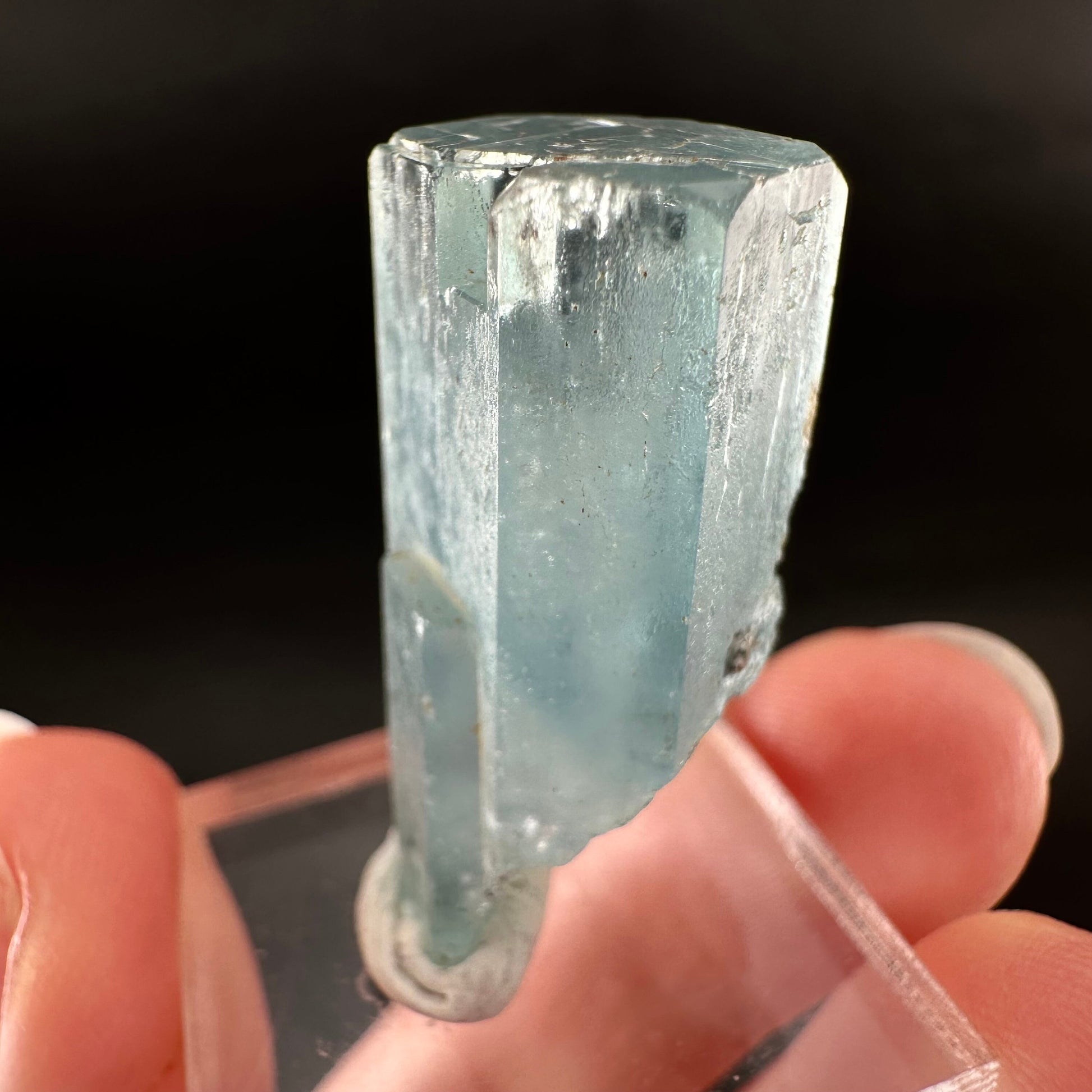 Beryl var. Aquamarine (Namibia) | terminated aquamarine, raw aquamarine, natural aquamarine crystal, aquamarine specimen