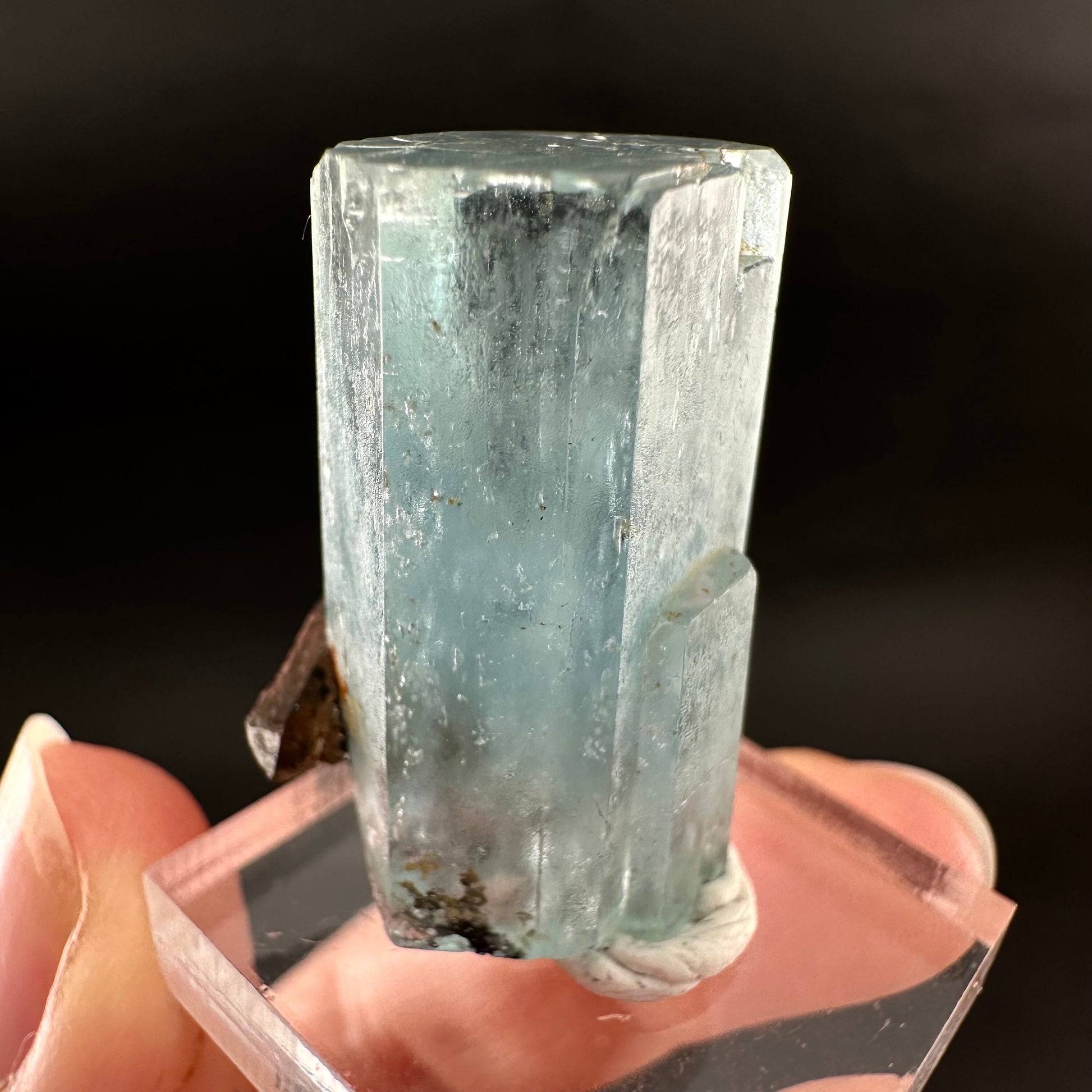 Beryl var. Aquamarine (Namibia) | terminated aquamarine, raw aquamarine, natural aquamarine crystal, aquamarine specimen