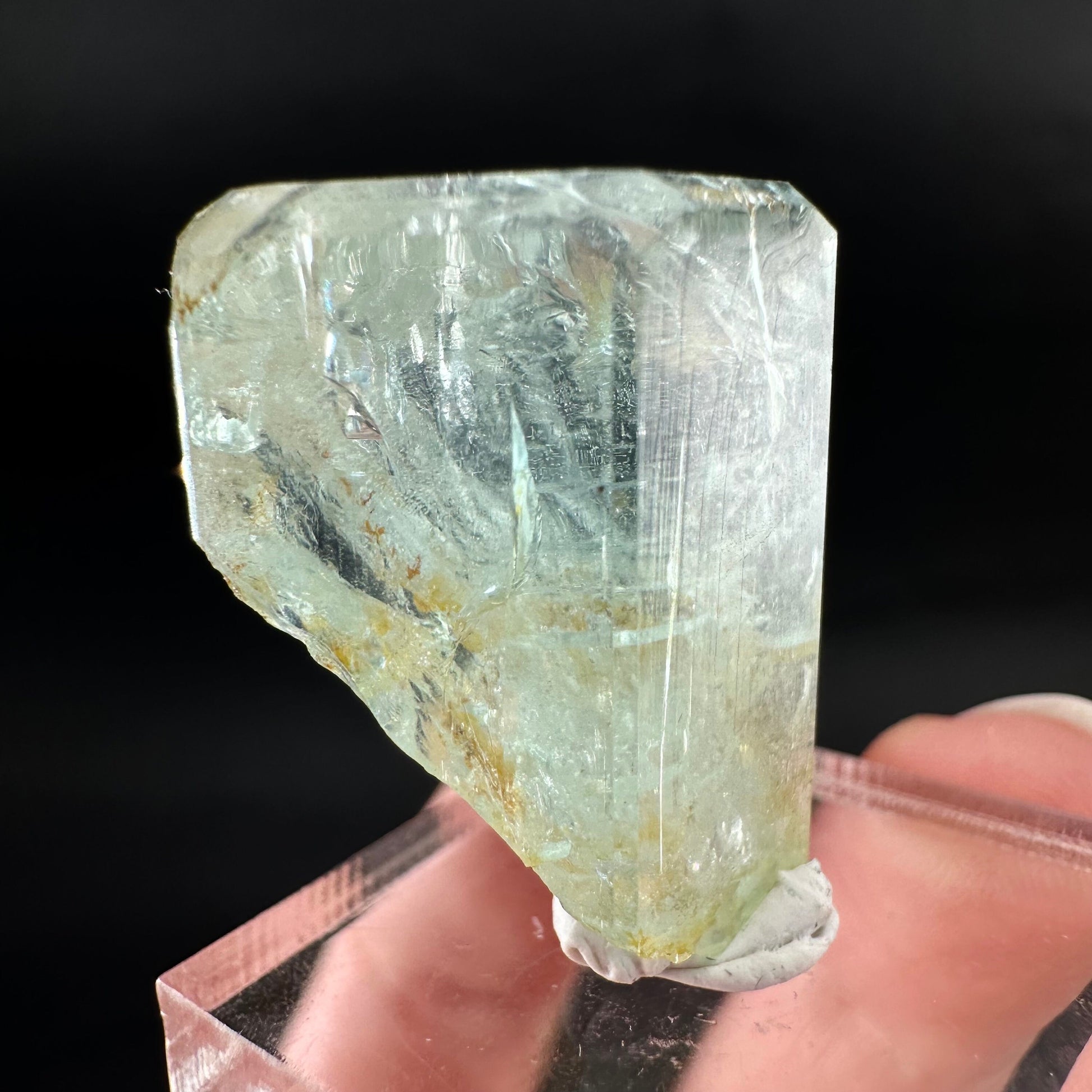 Beryl var. Aquamarine (Namibia) | terminated aquamarine, raw aquamarine, natural aquamarine crystal, aquamarine specimen