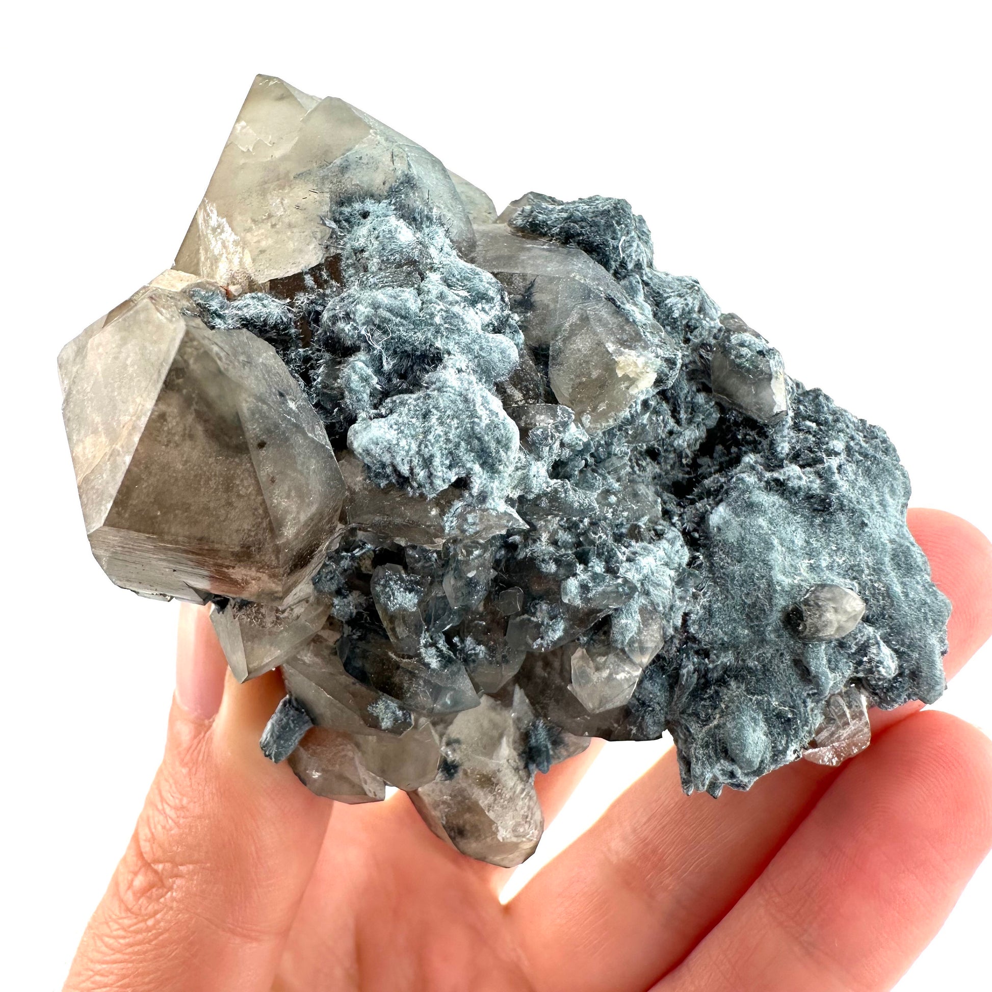 Gitter Quartz & Foitite (Namibia) | lattice quartz, smoky quartz crystal, smoky quartz point, quartz crystal, crystals