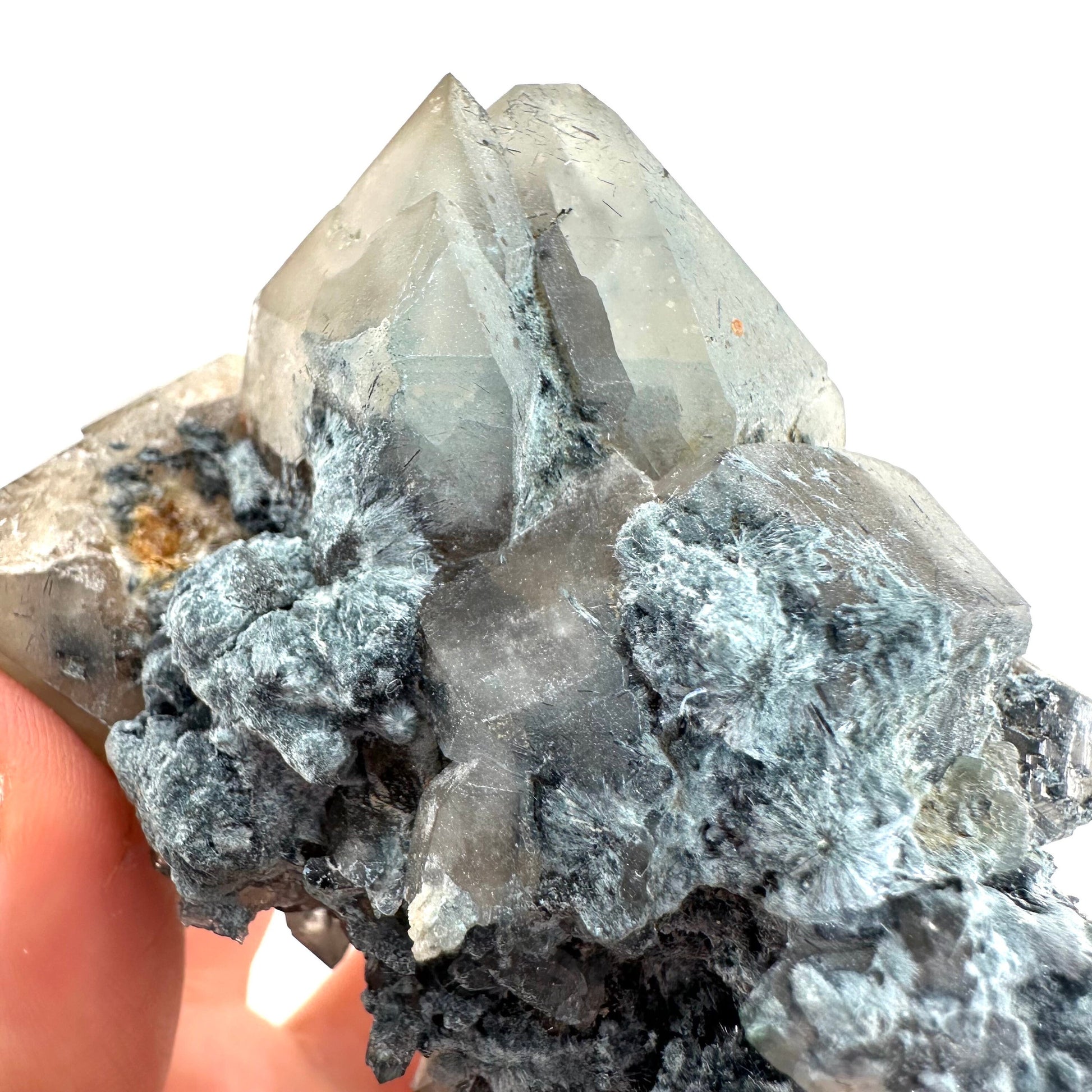 Gitter Quartz & Foitite (Namibia) | lattice quartz, smoky quartz crystal, smoky quartz point, quartz crystal, crystals