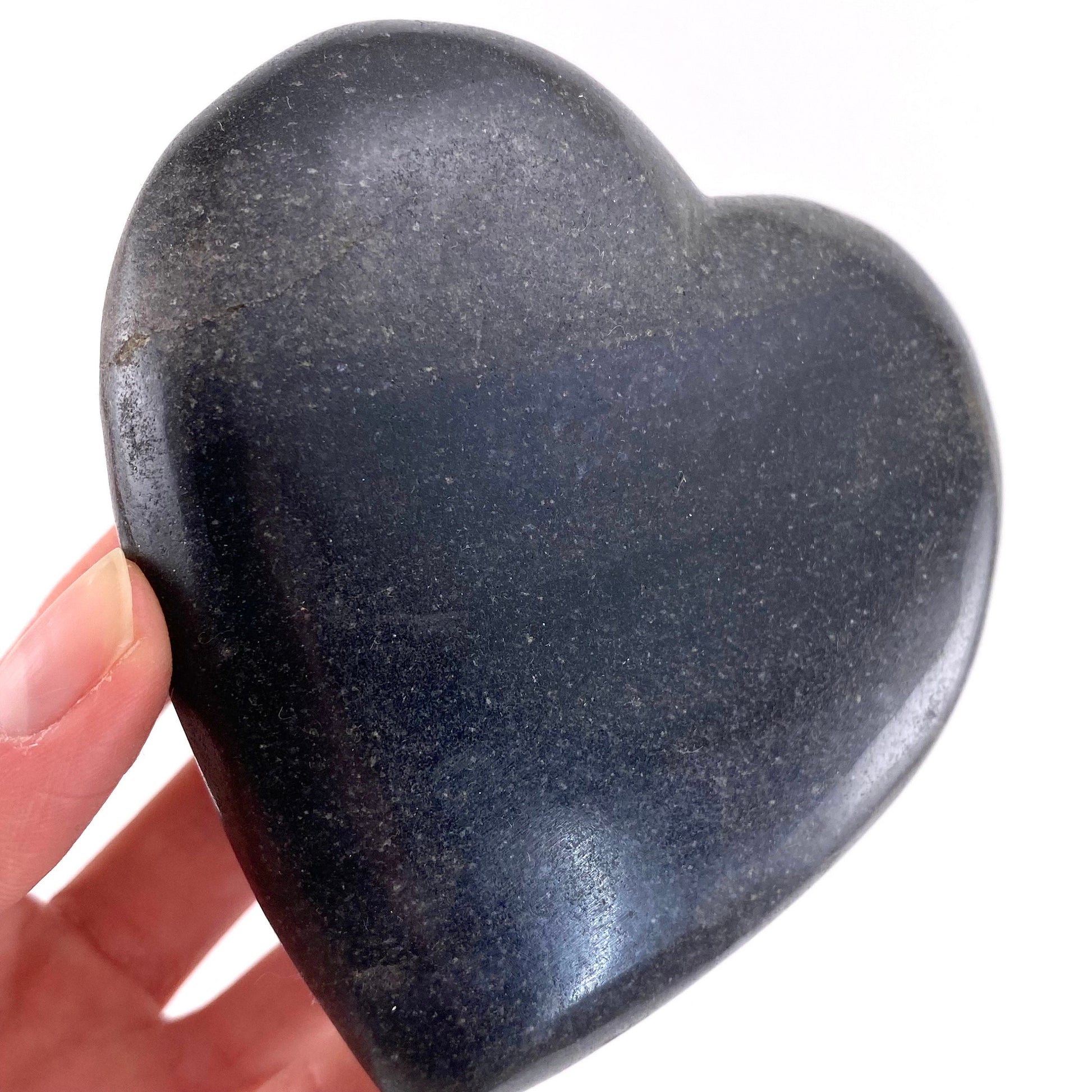Lazulite Heart, crystal heart, Lazulite palm stone, lazulite palmstone, pocket stone, lazulite