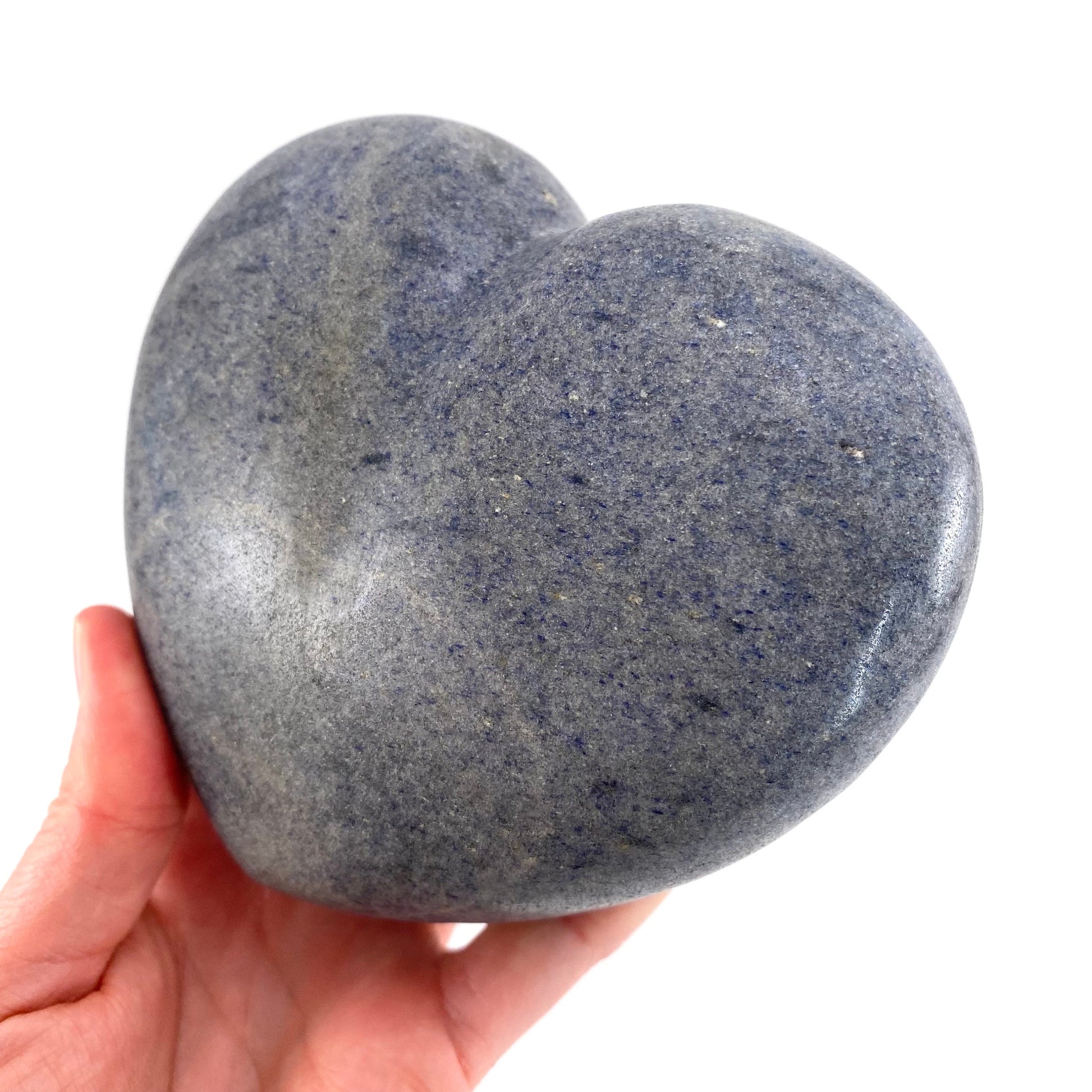 Lazulite Heart, crystal heart, Lazulite palm stone, lazulite palmstone, pocket stone, lazulite