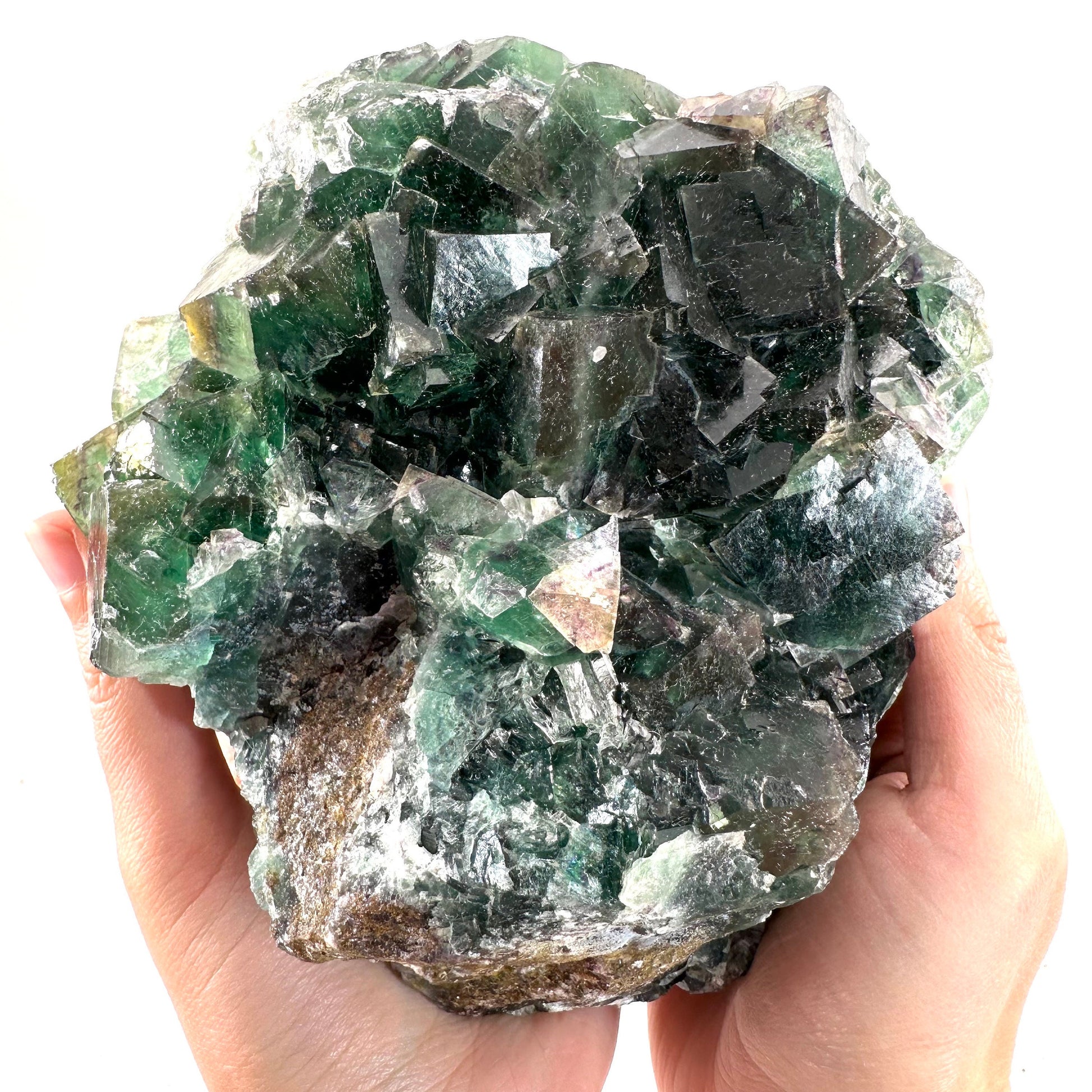 Okorusu Fluorite (Namibia) | fluorite cluster, cubic fluorite, green fluorite, crystals, mineral specimen