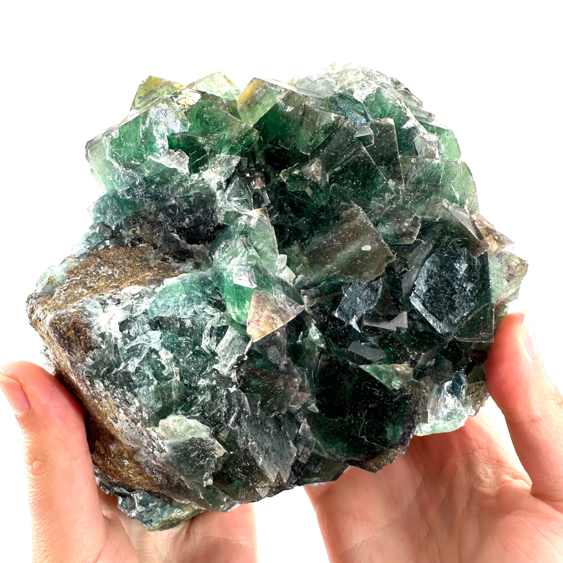 Okorusu Fluorite (Namibia) | fluorite cluster, cubic fluorite, green fluorite, crystals, mineral specimen