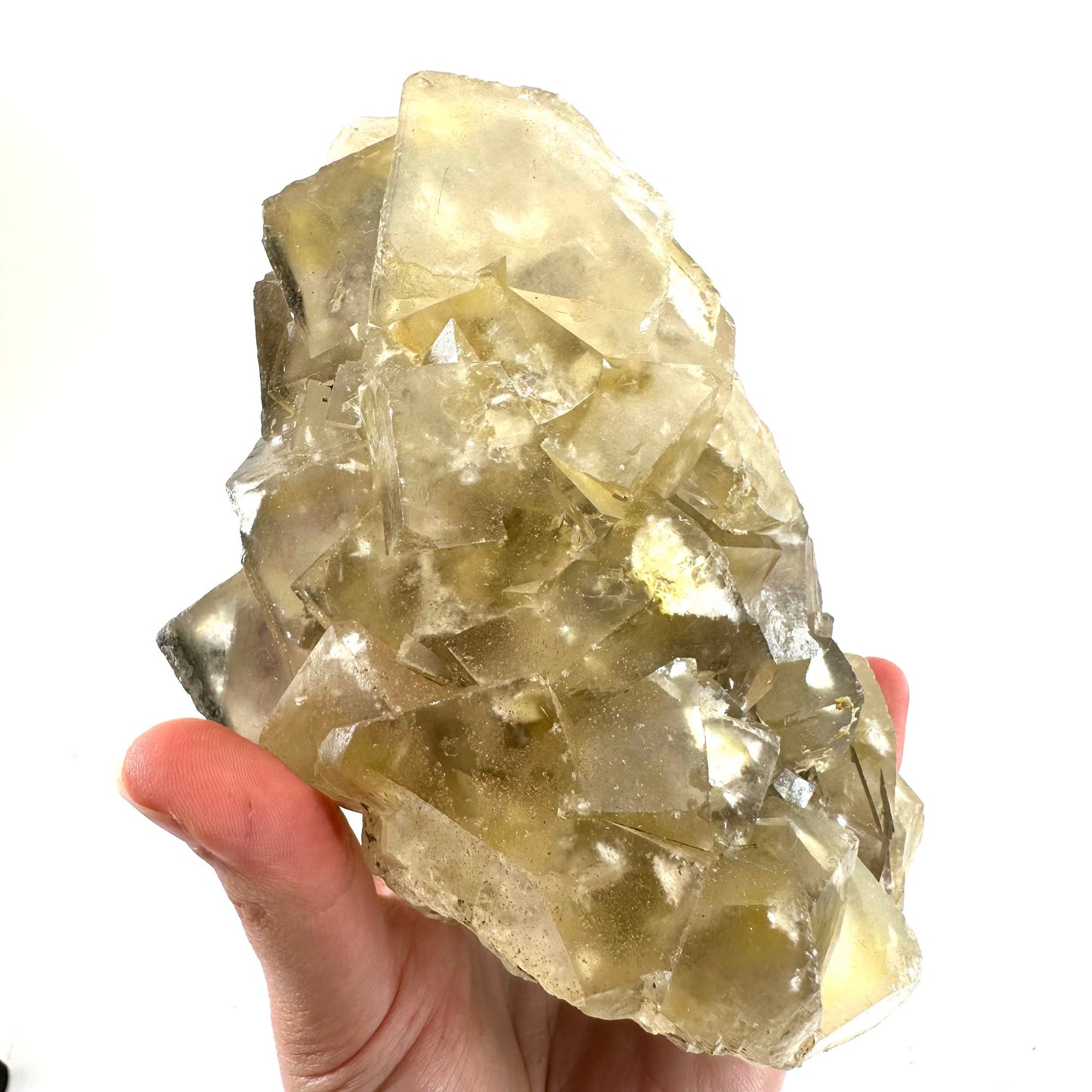 Okorusu Fluorite (Namibia) | fluorite cluster, cubic fluorite, yellow fluorite, crystals, mineral specimen