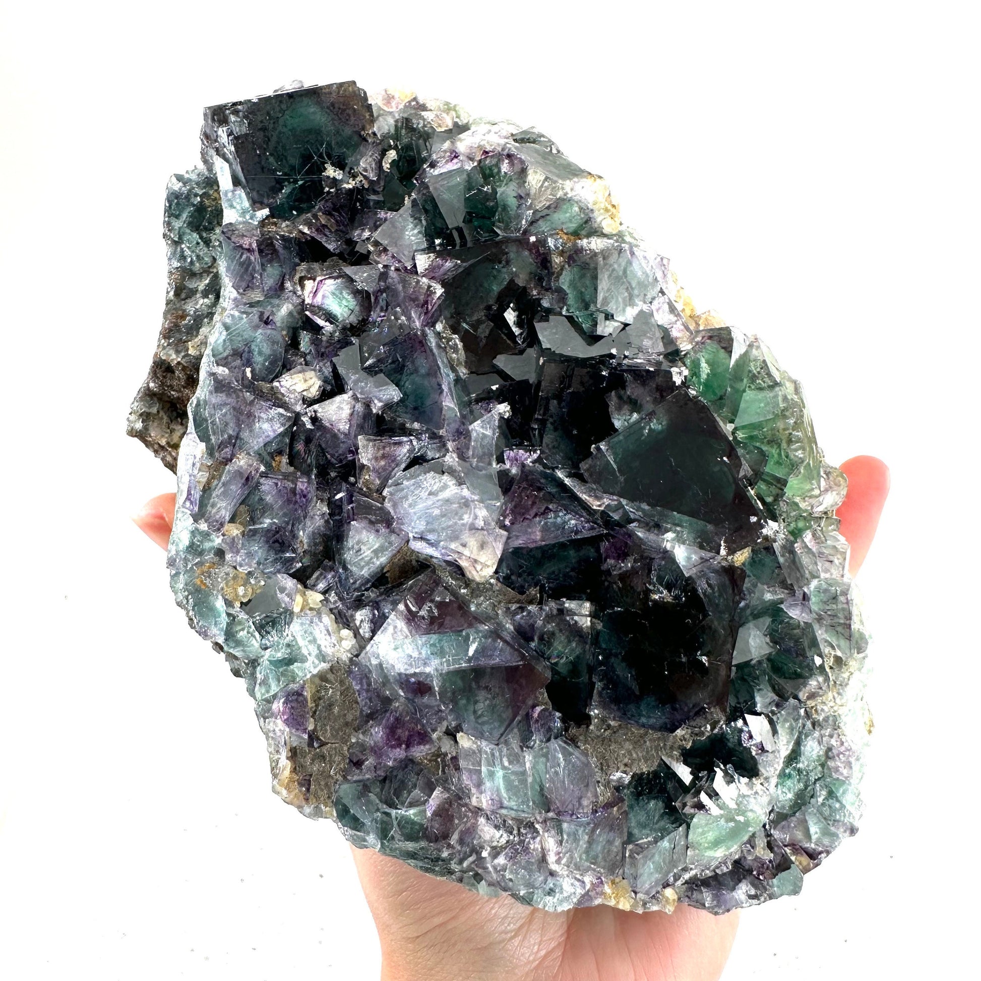 Okorusu Fluorite (Namibia) | fluorite cluster, cubic fluorite, green fluorite, crystals, mineral specimen